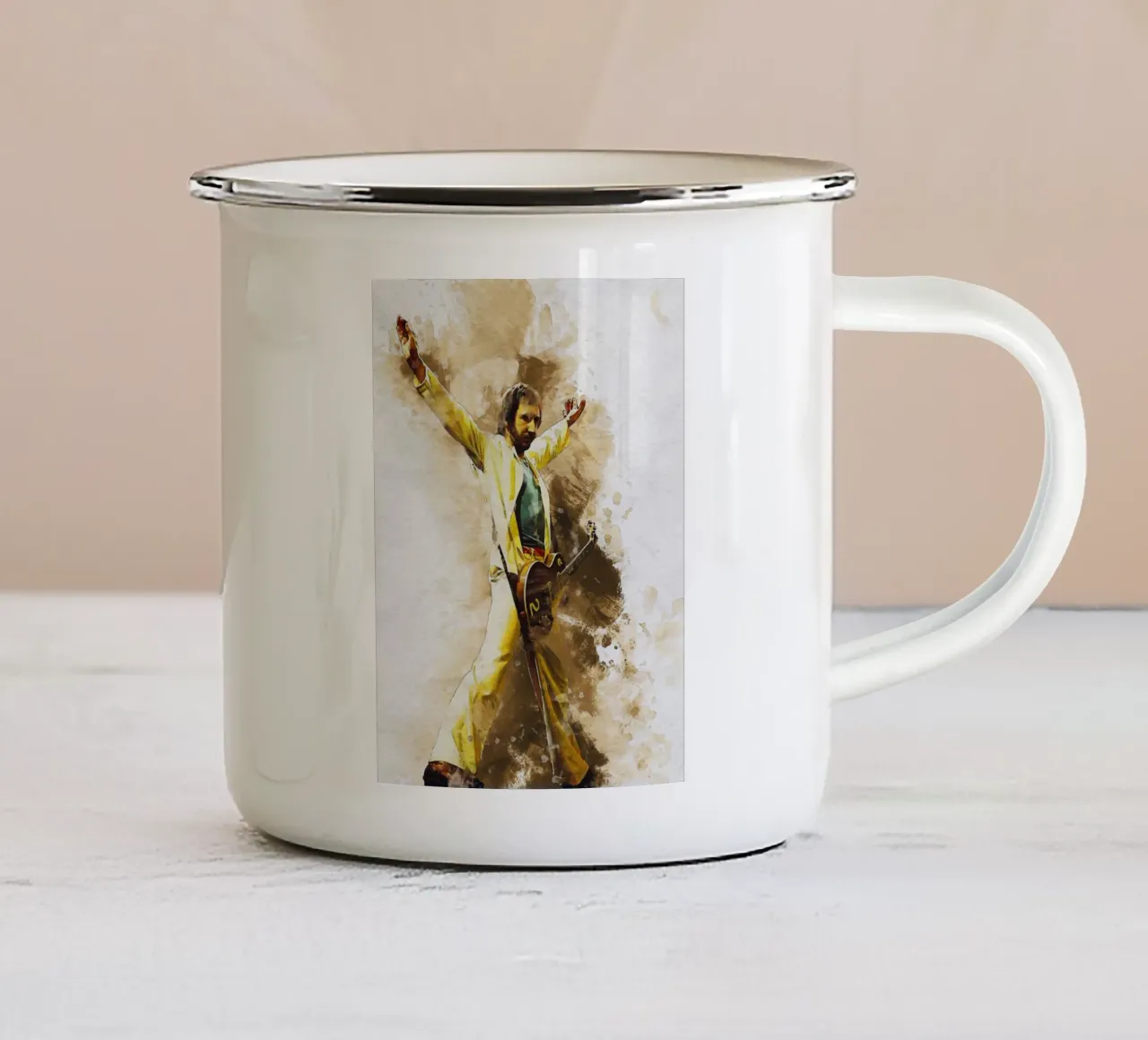 Sbaffo Pete Townshend tazza in smalto da Gunawan Rb