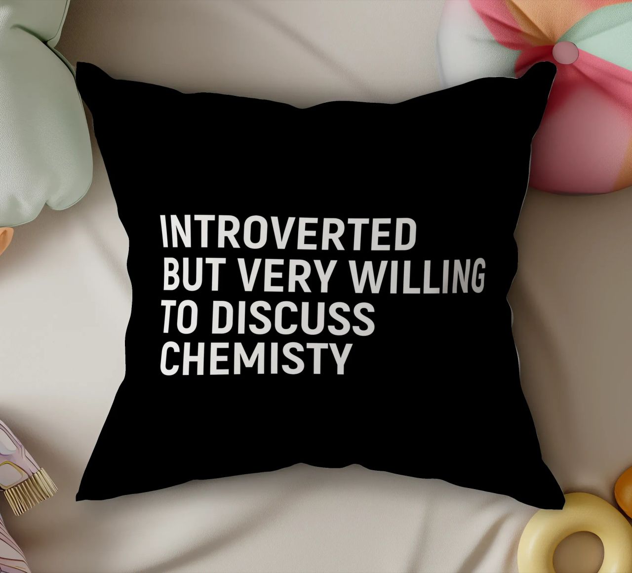 Introverted but very willing to discuss chemistry cuscino da happieeagle