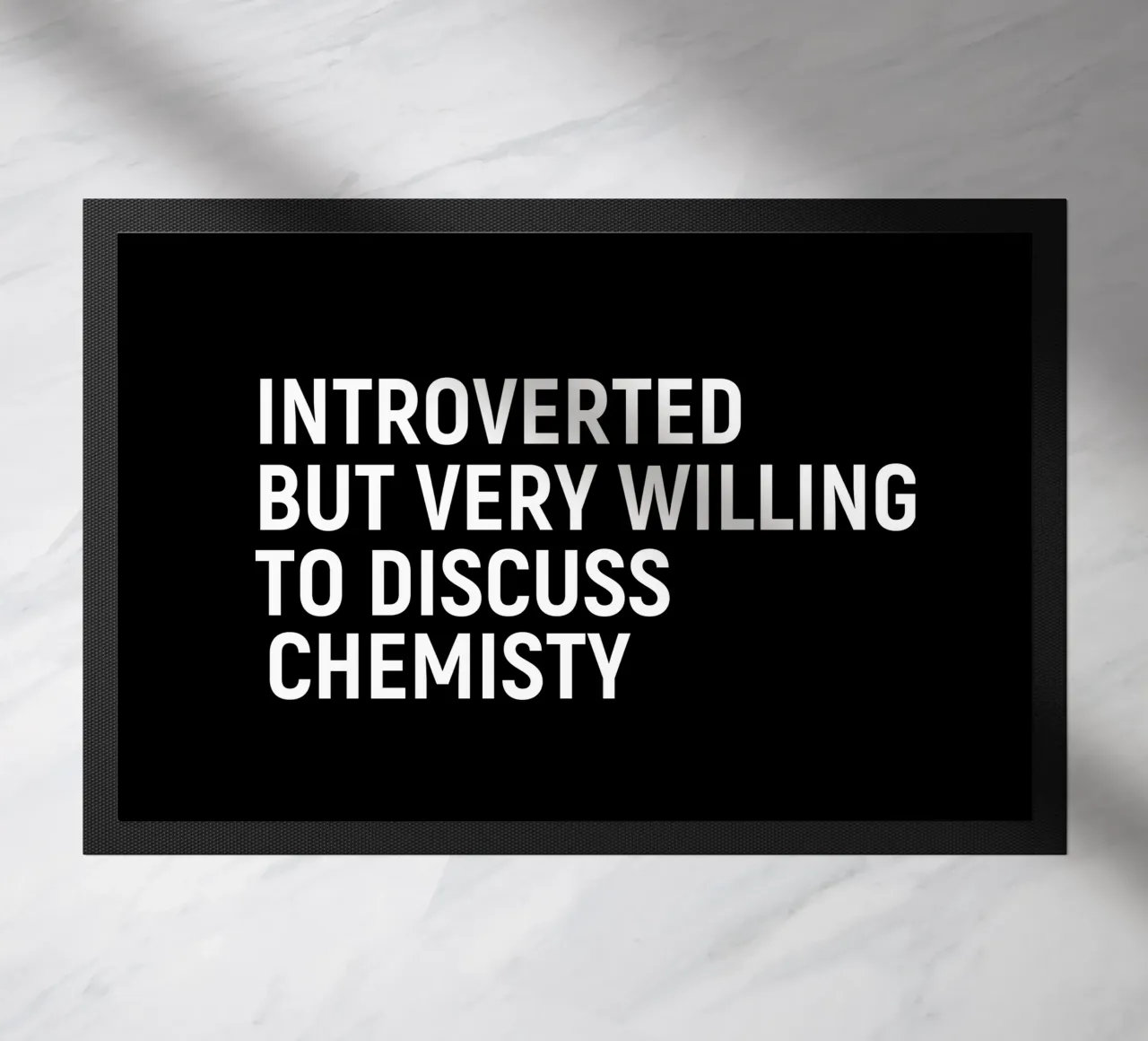 Introverted but very willing to discuss chemistry felpudo de happieeagle