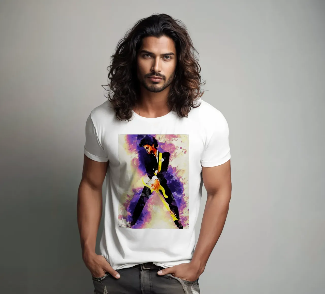 Smudge Prince Rogers Nelson t-shirt by Gunawan Rb