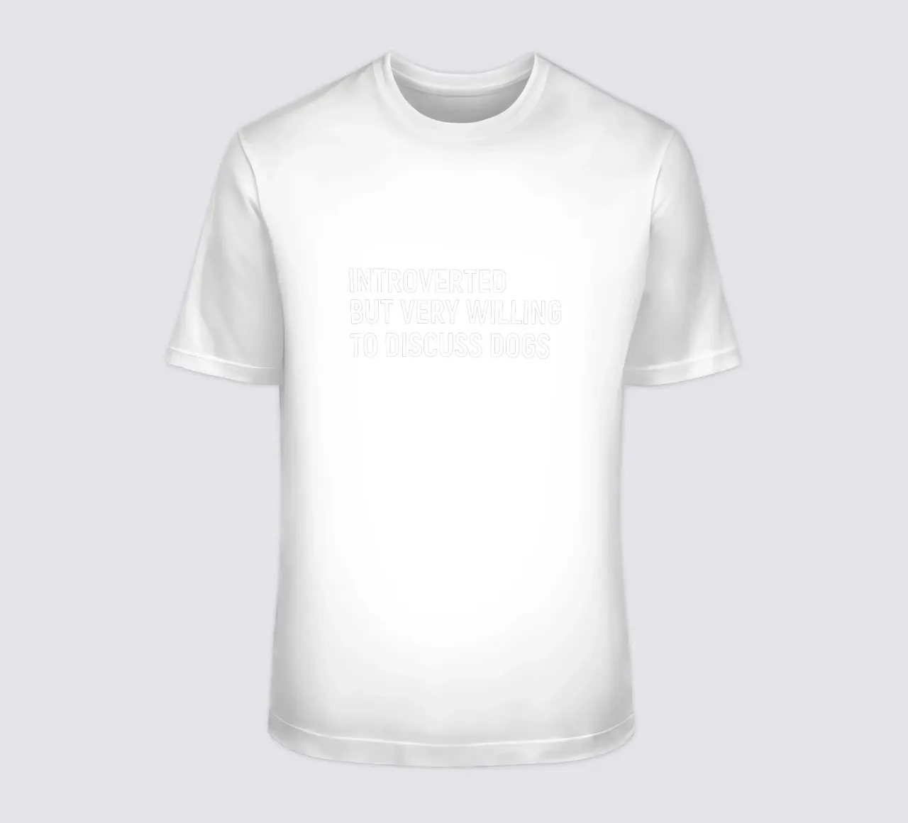 Introverted but very willing to discuss dogs T-Shirt von happieeagle