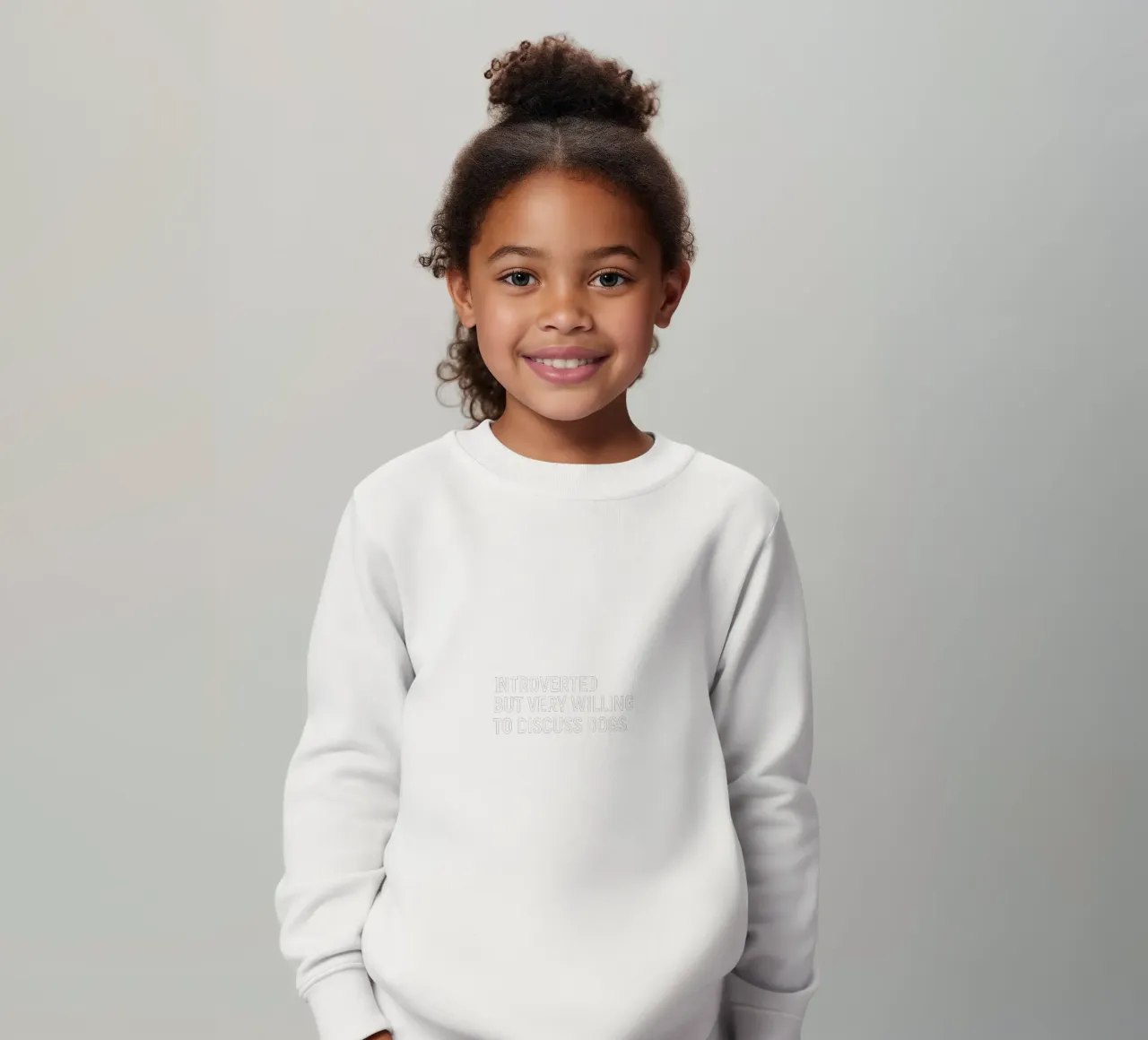 Introverted but very willing to discuss dogs sudadera para niño de happieeagle