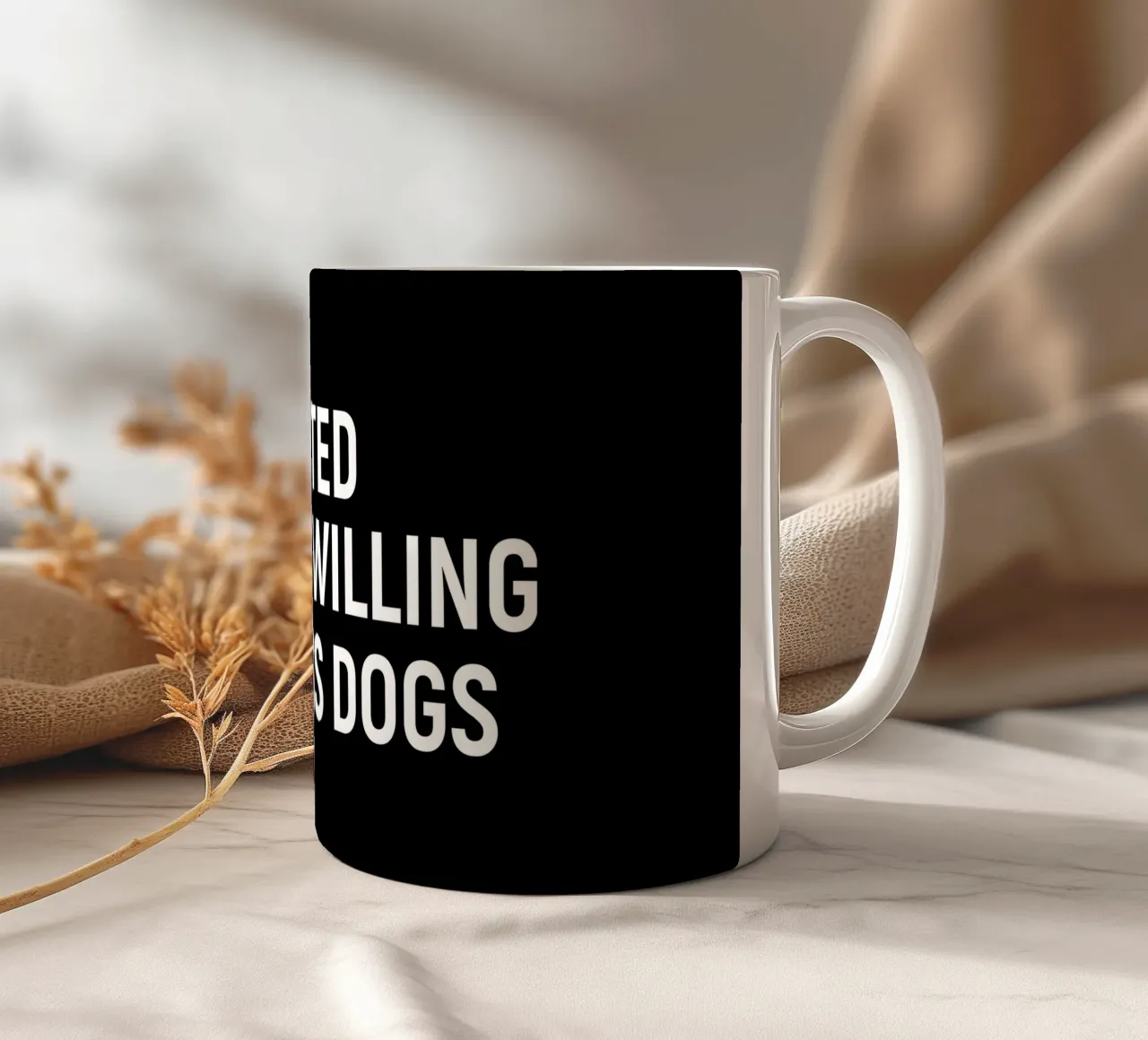 Introverted but very willing to discuss dogs mug en céramique de happieeagle