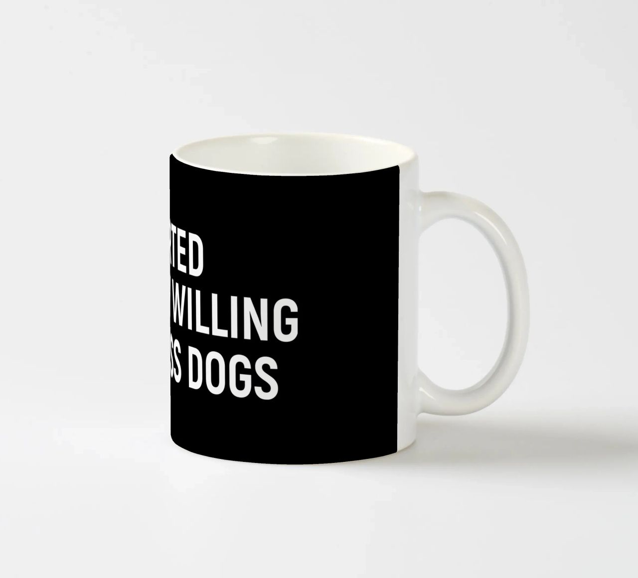 Introverted but very willing to discuss dogs tazza in ceramica da happieeagle