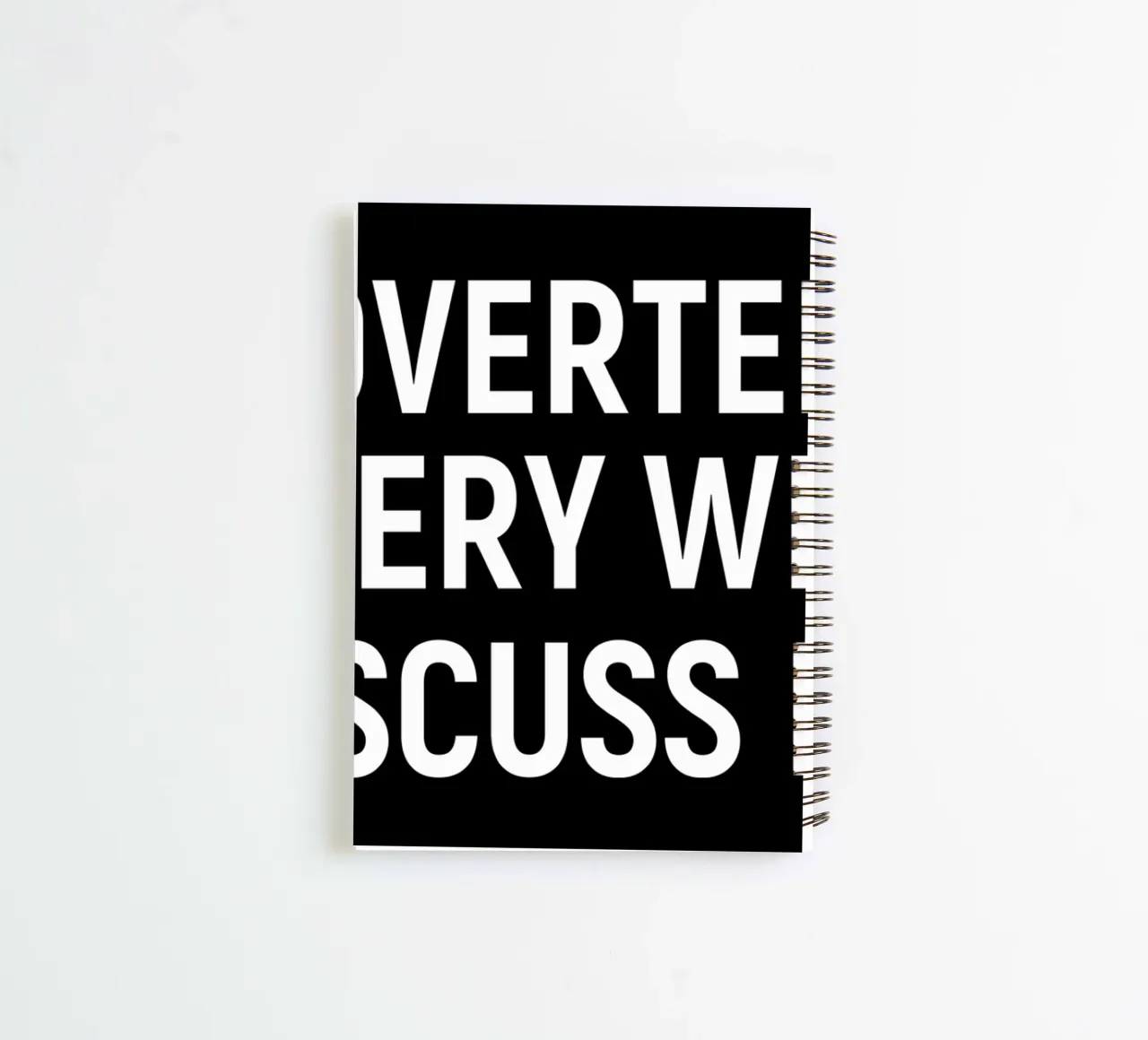 Introverted but very willing to discuss dogs spiral notebook by happieeagle