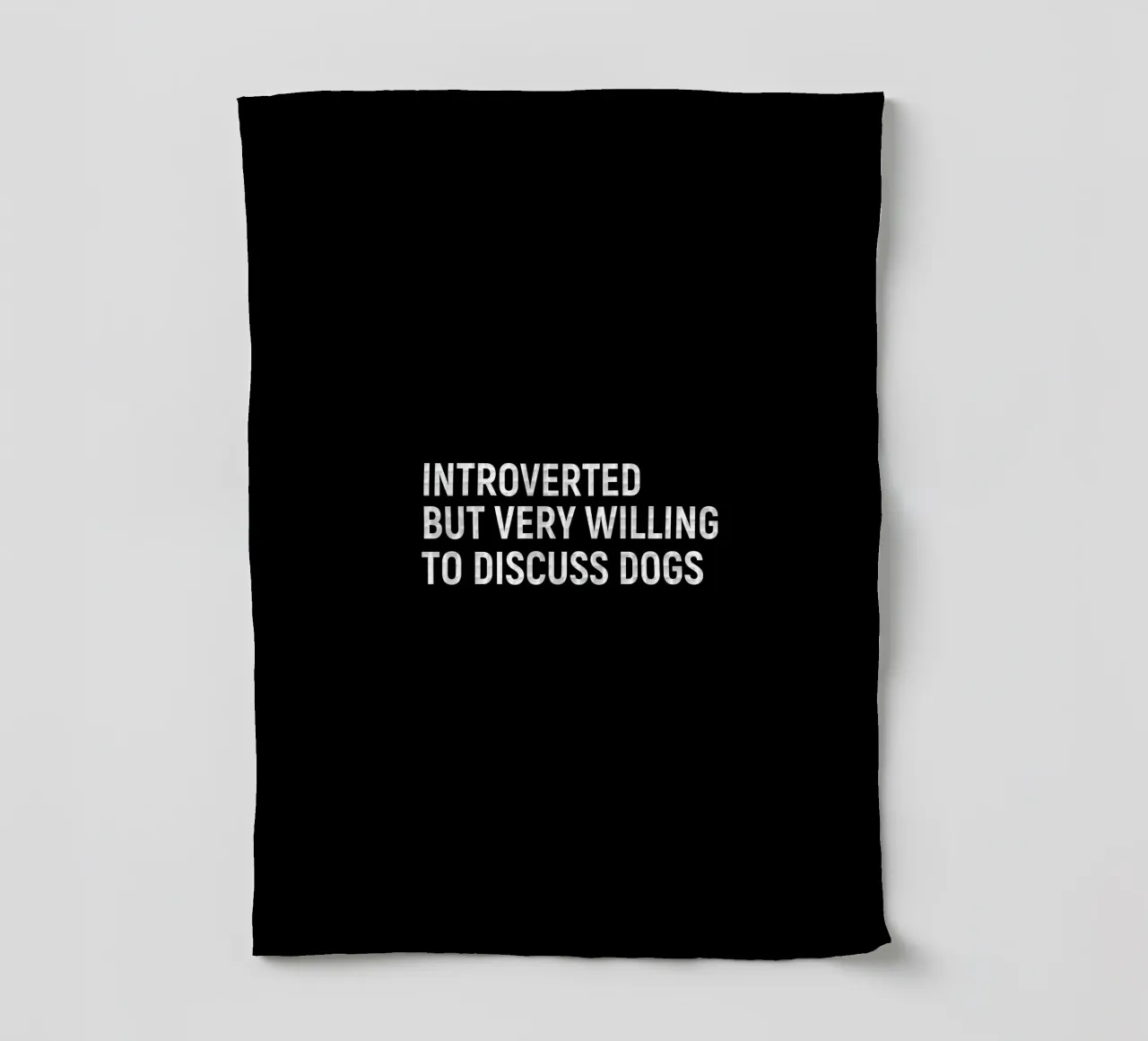 Introverted but very willing to discuss dogs canovaccio da cucina da happieeagle