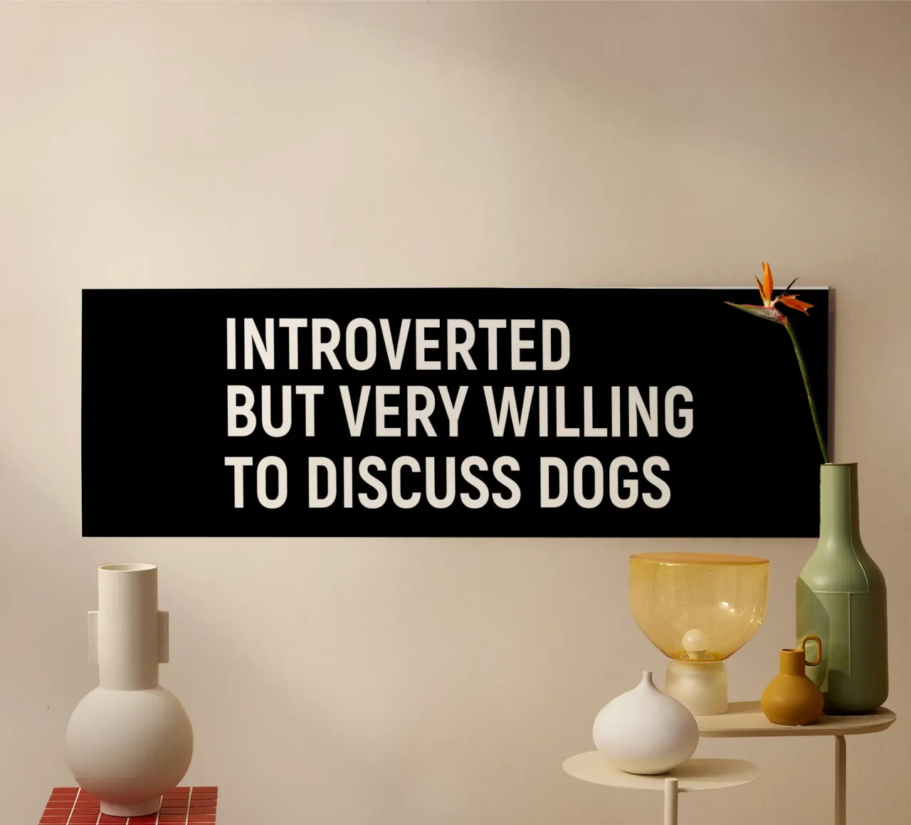 Introverted but very willing to discuss dogs aluminio dibond de happieeagle