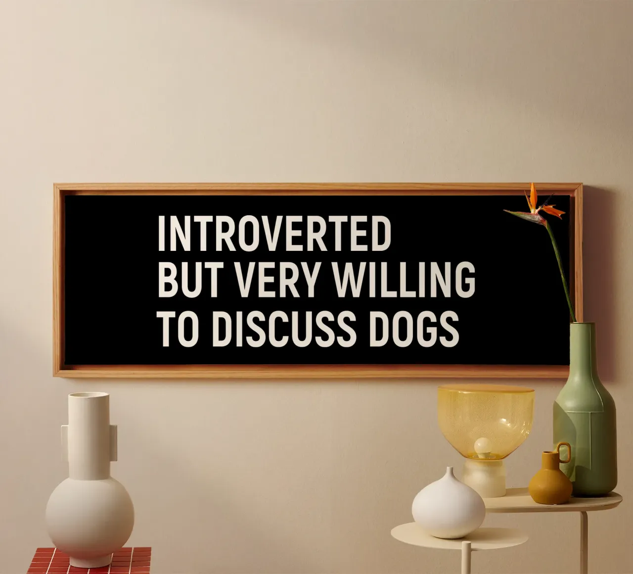 Introverted but very willing to discuss dogs canvas van happieeagle