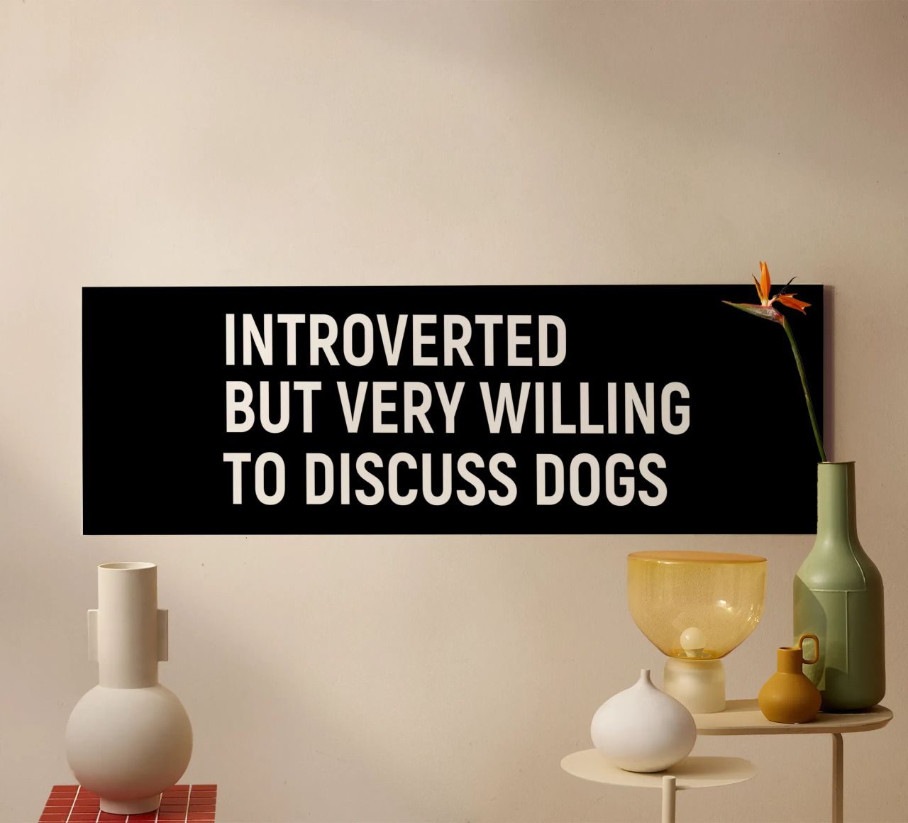 Introverted but very willing to discuss dogs tela da happieeagle