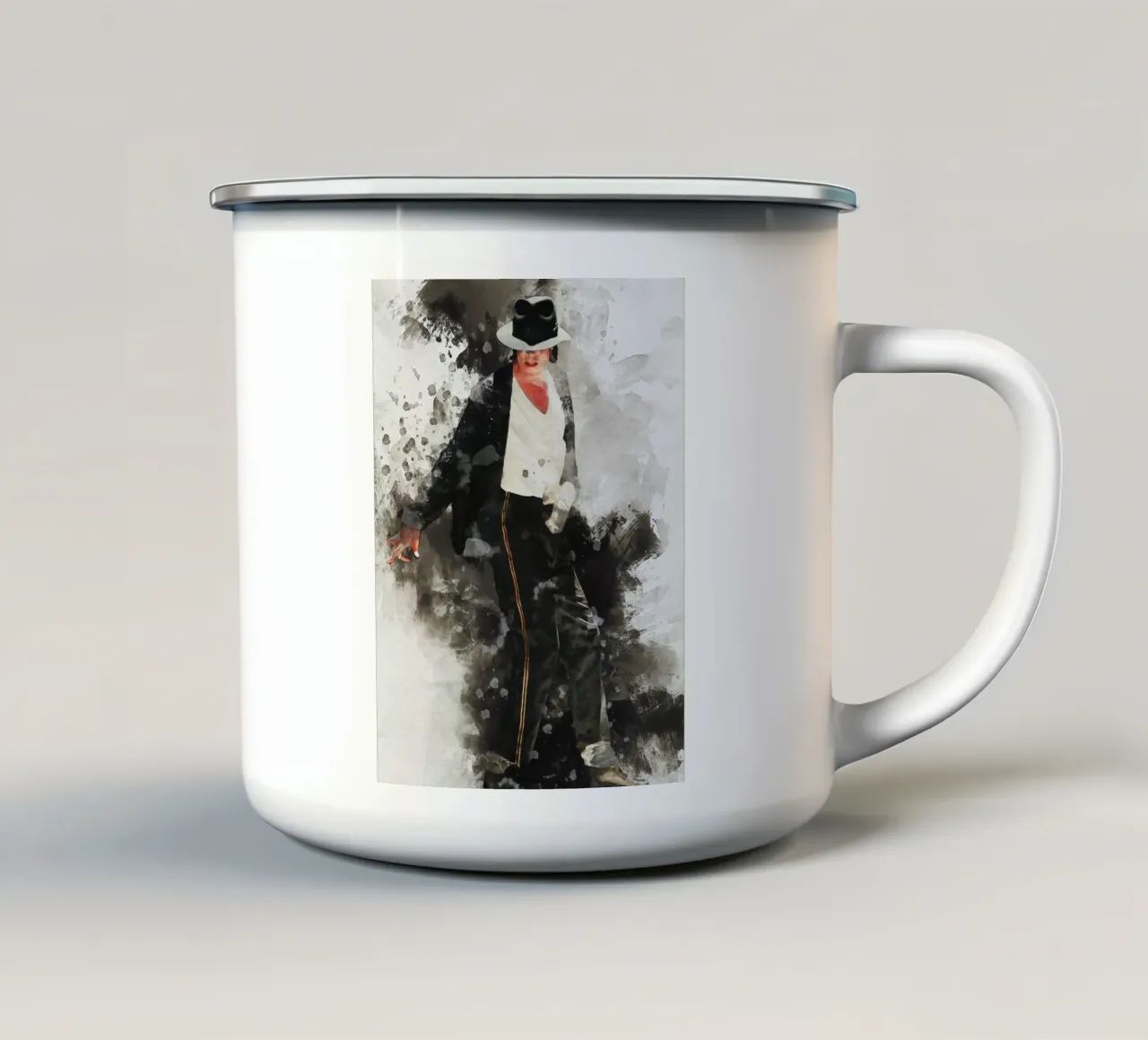 Smudge Re del Pop tazza in smalto da Gunawan Rb
