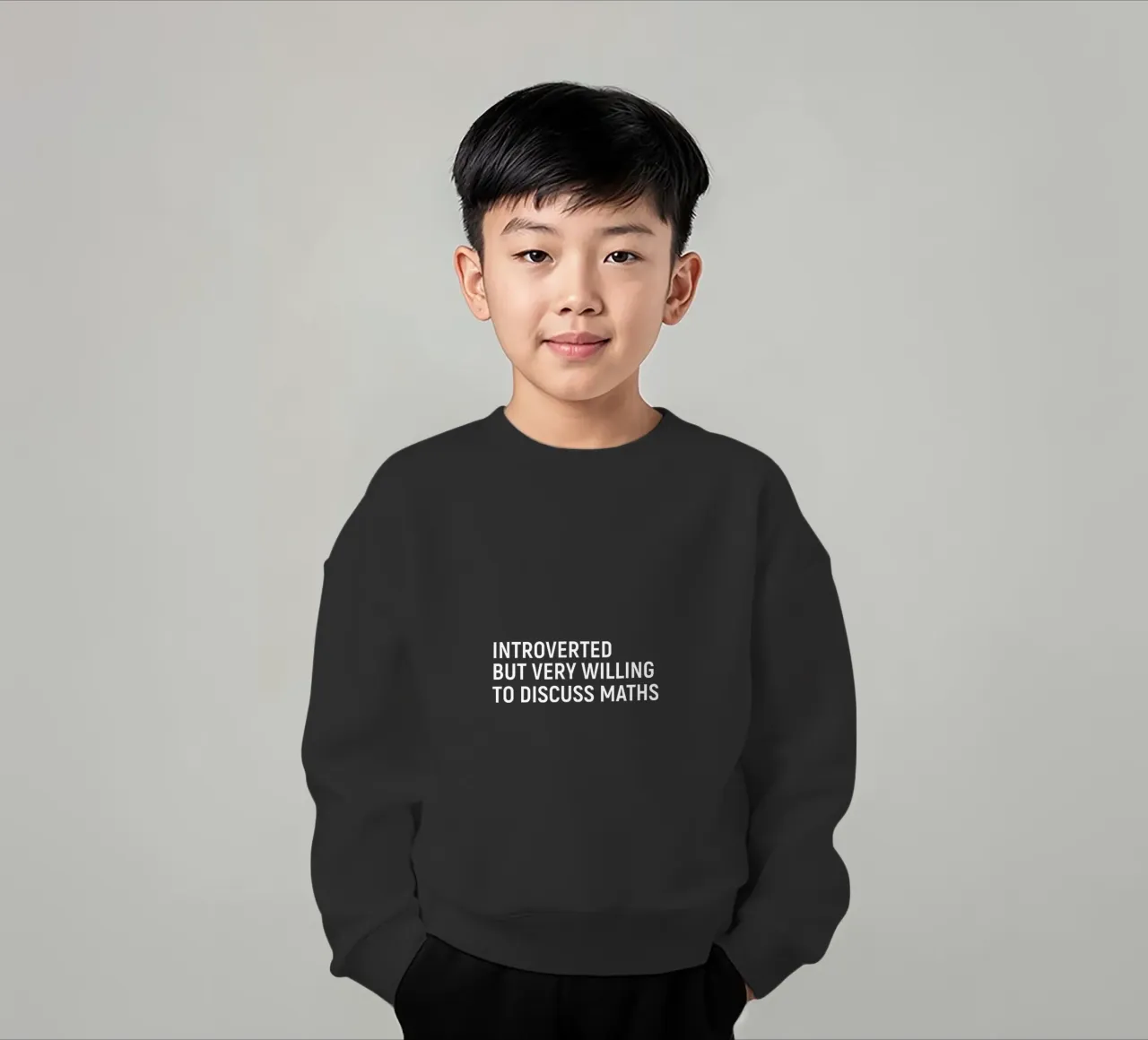 Introverted but very willing to discuss maths felpa bambino da happieeagle