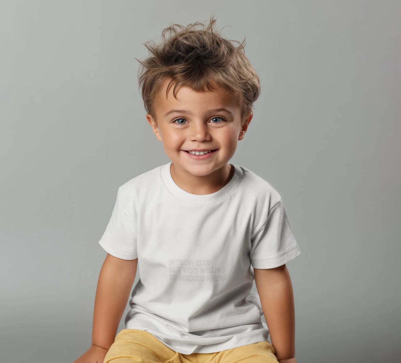 Introverted but very willing to discuss maths t-shirt bambini da happieeagle