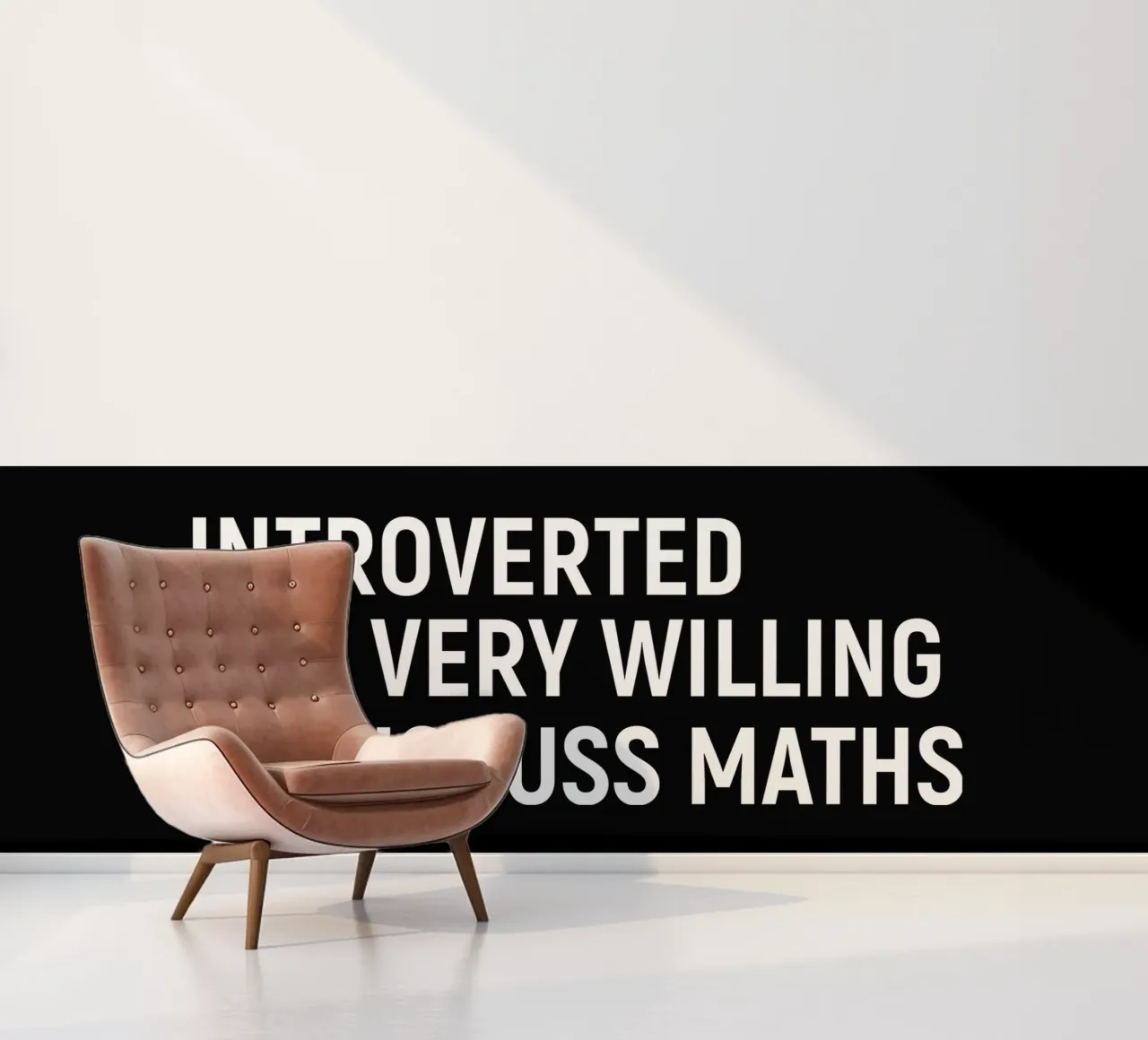 Introverted but very willing to discuss maths papel para pared de happieeagle