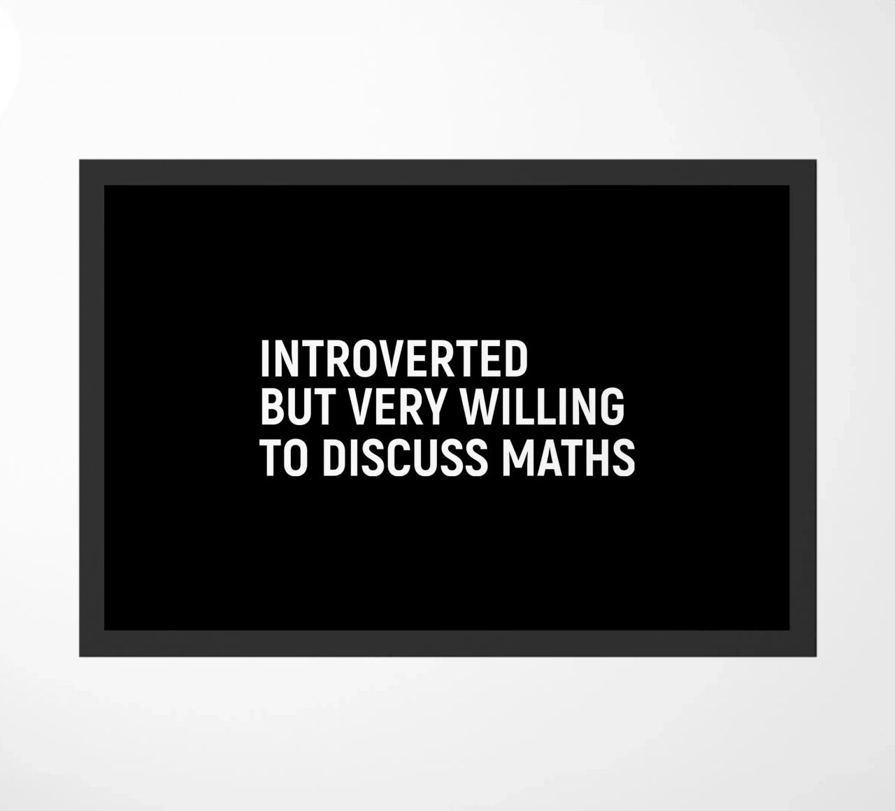 Introverted but very willing to discuss maths felpudo de happieeagle