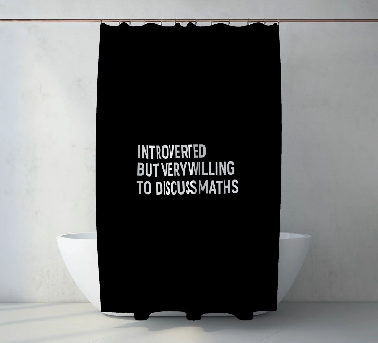 Introverted but very willing to discuss maths tenda da doccia da happieeagle