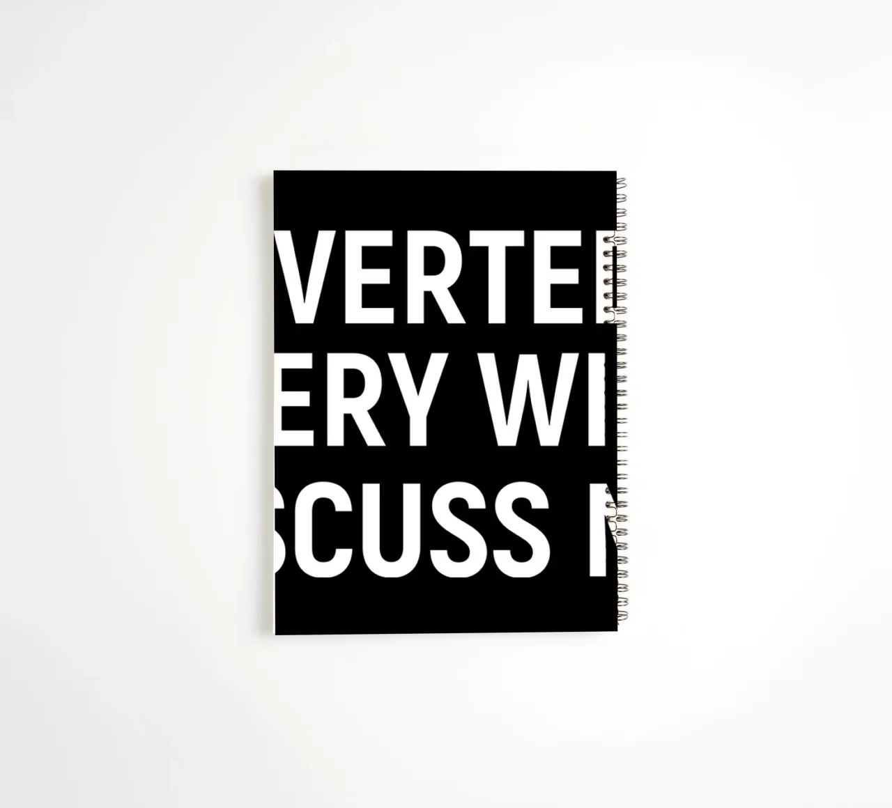 Introverted but very willing to discuss maths spiral notebook by happieeagle