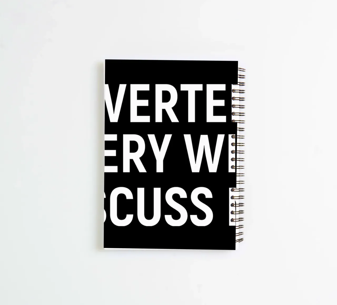 Introverted but very willing to discuss maths spiral notebook by happieeagle