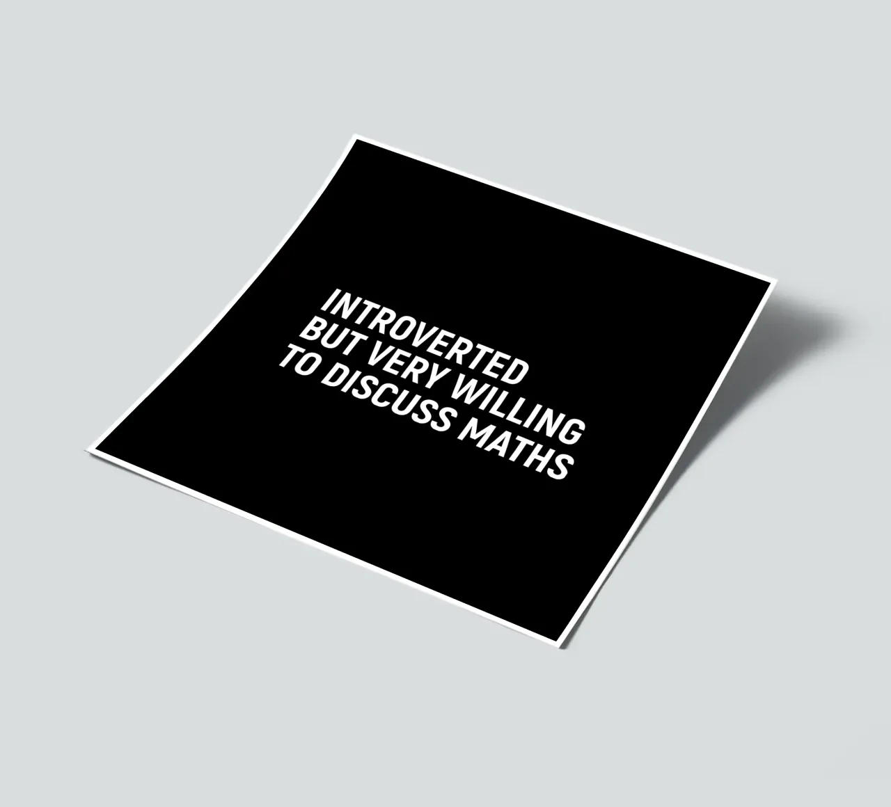 Introverted but very willing to discuss maths Stickerbogen von happieeagle