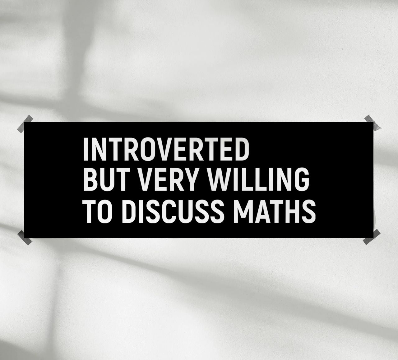 Introverted but very willing to discuss maths carta hahnemühle da happieeagle