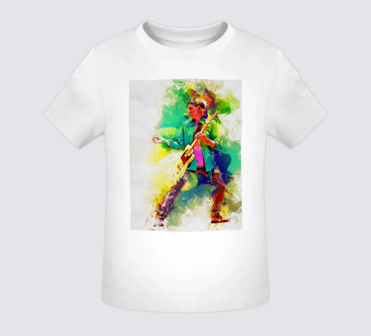 Smudge of Portrait Keith Richards Baby T-Shirt von Gunawan Rb