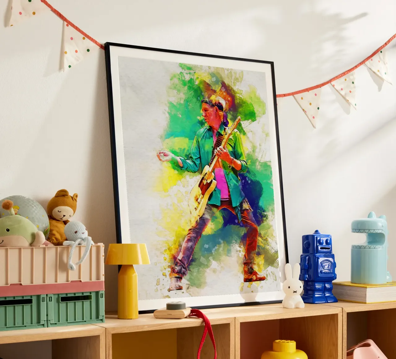 Smudge of Portrait Keith Richards Hahnemühle von Gunawan Rb