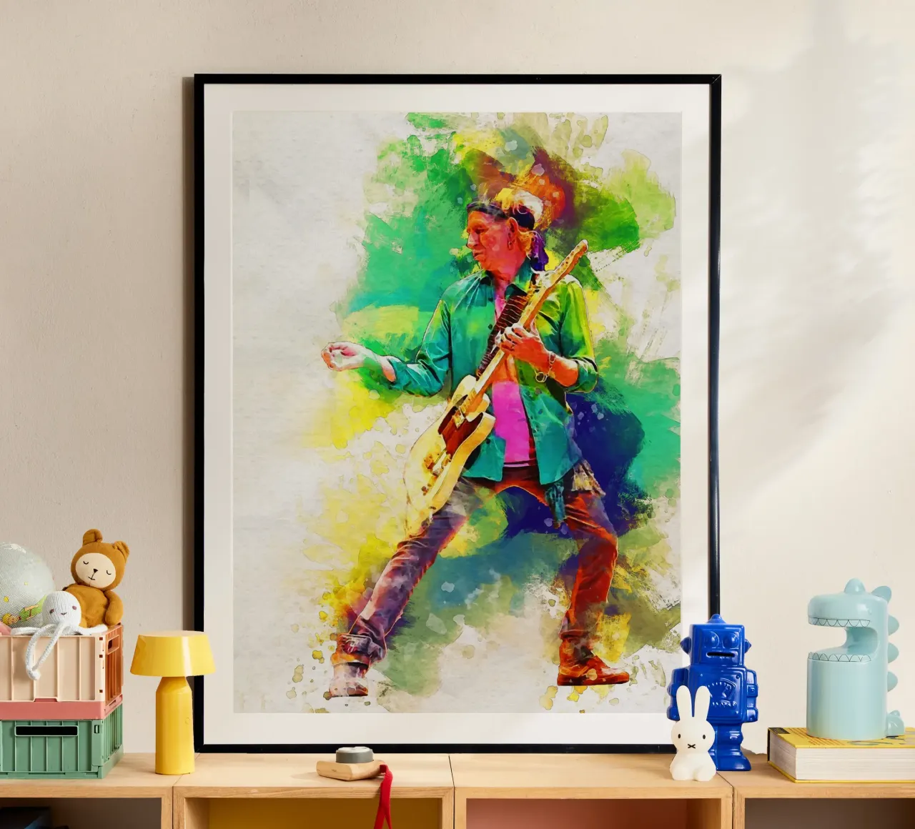 Smudge of Portrait Keith Richards Hahnemühle von Gunawan Rb