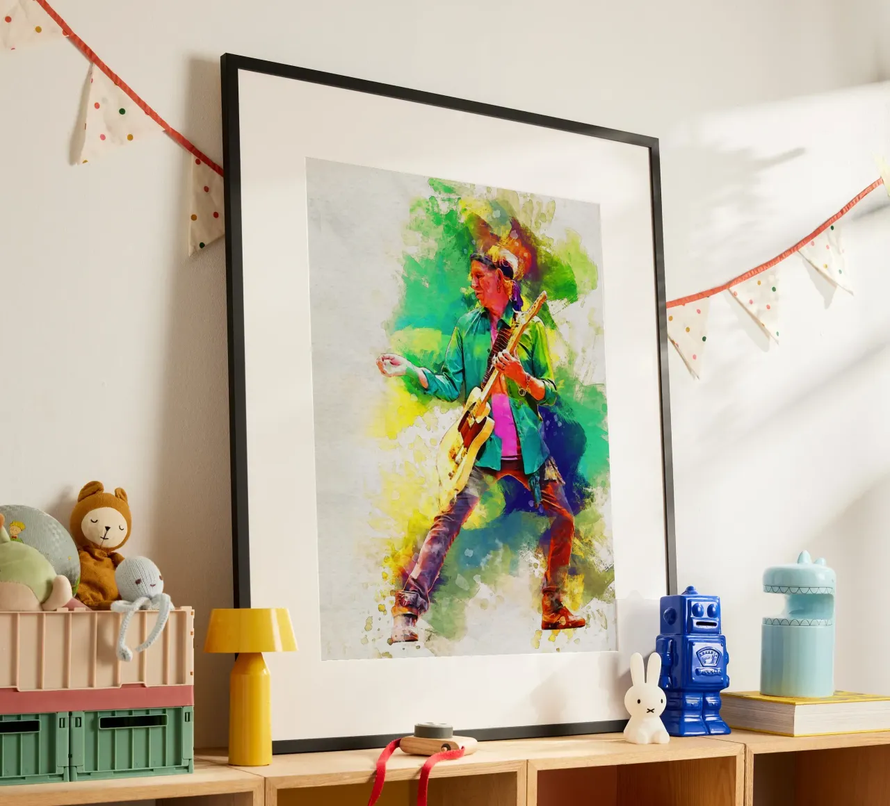 Smudge of Portrait Keith Richards Hahnemühle von Gunawan Rb