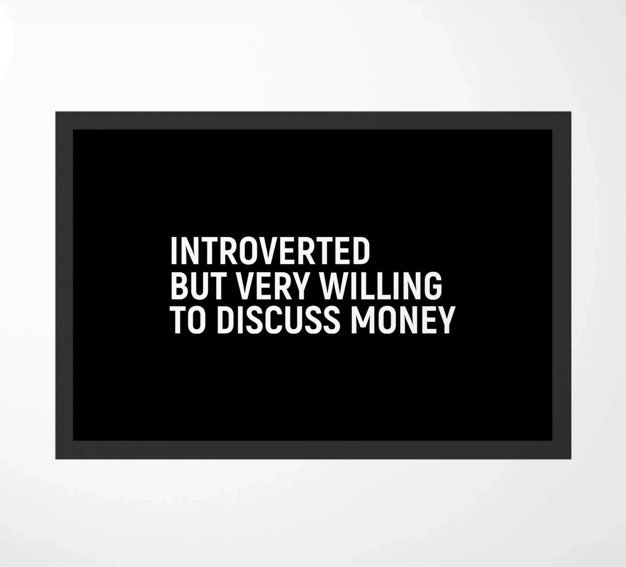 Introverted but very willing to discuss money zerbino da happieeagle