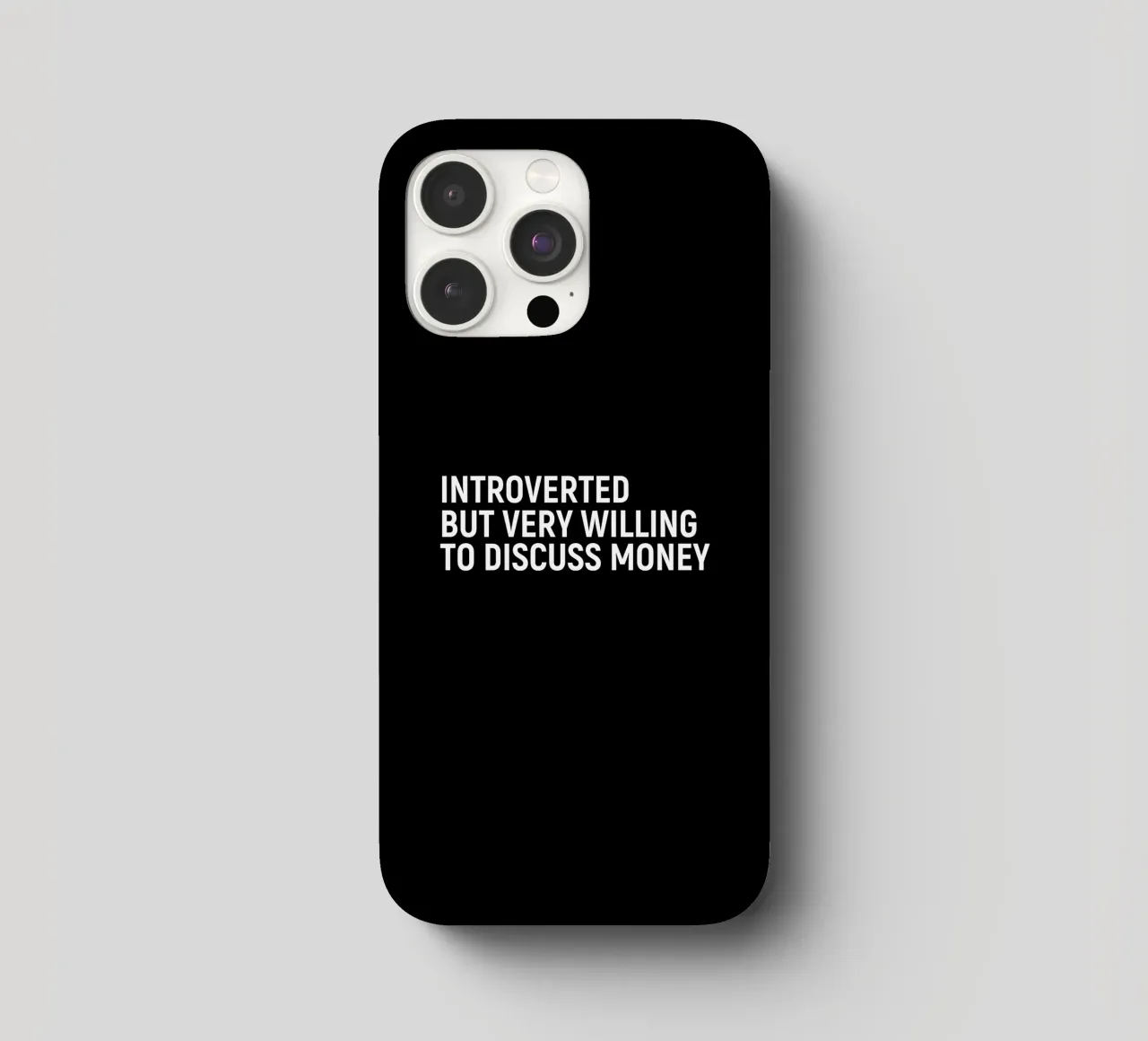 Introverted but very willing to discuss money cover iphone da happieeagle