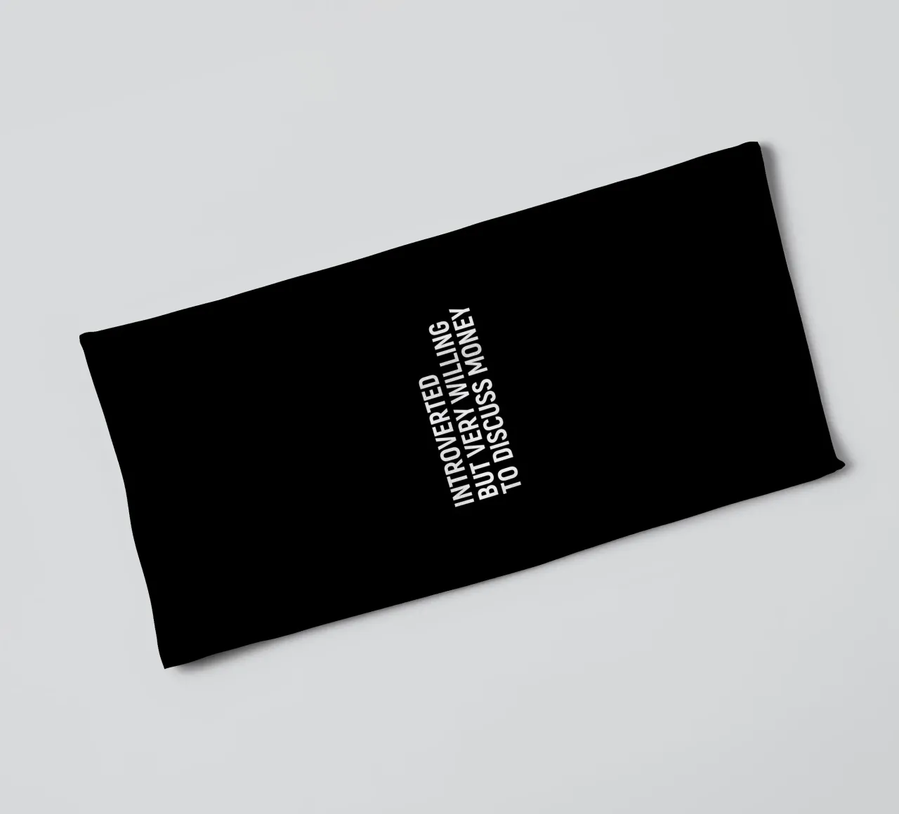 Introverted but very willing to discuss money serviette de bain de happieeagle