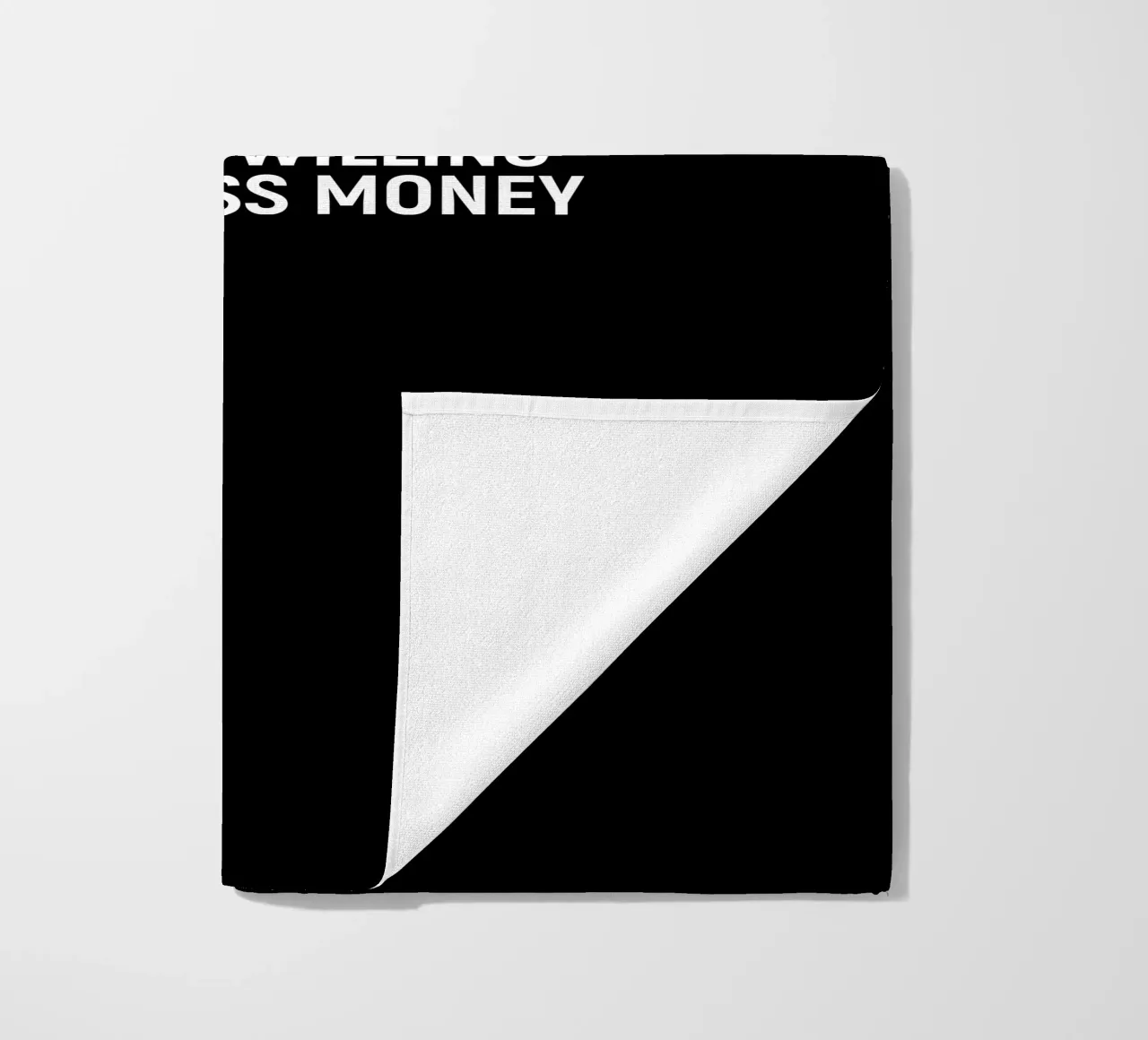 Introverted but very willing to discuss money Strandtuch von happieeagle