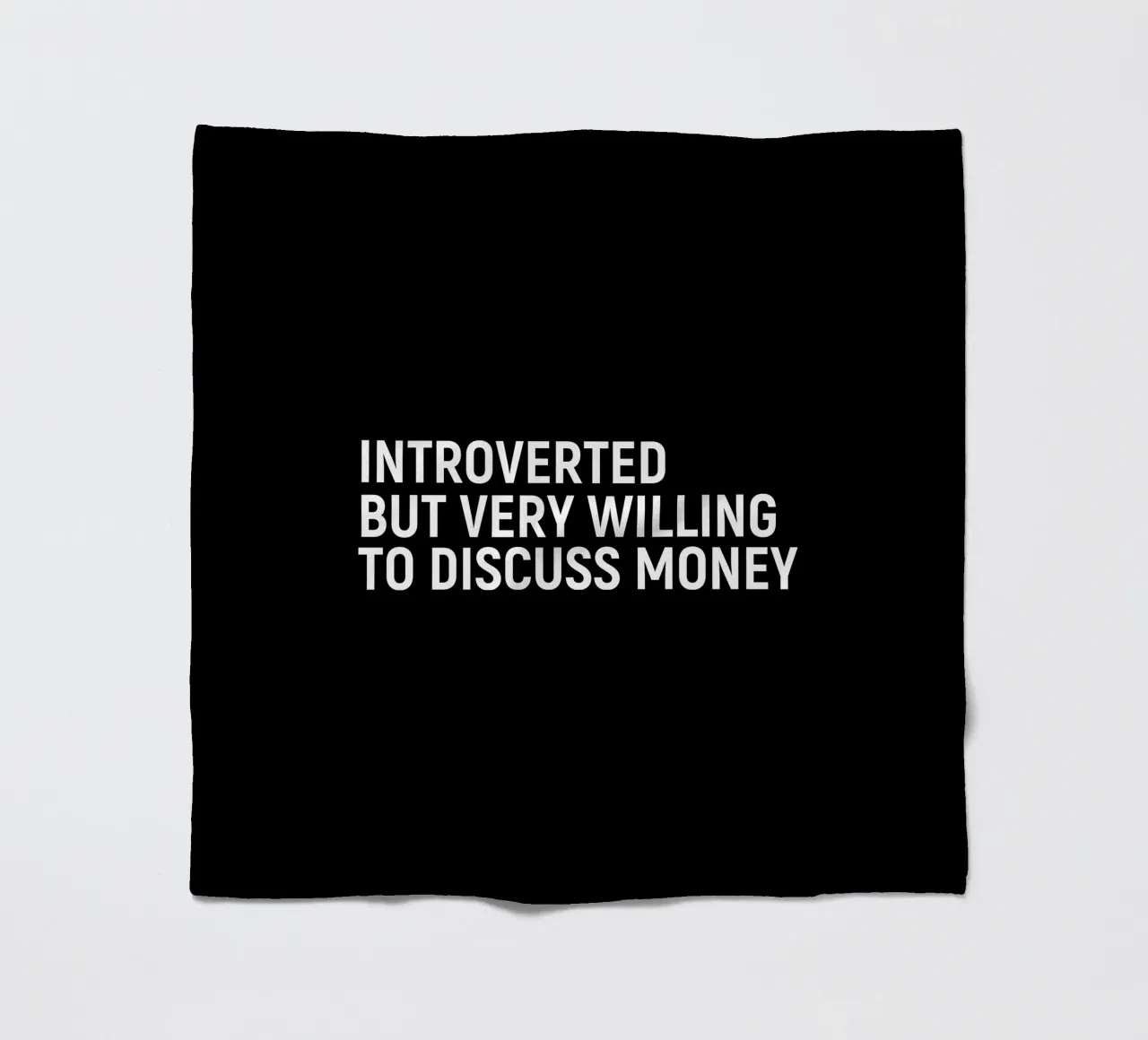 Introverted but very willing to discuss money coperta in pile da happieeagle