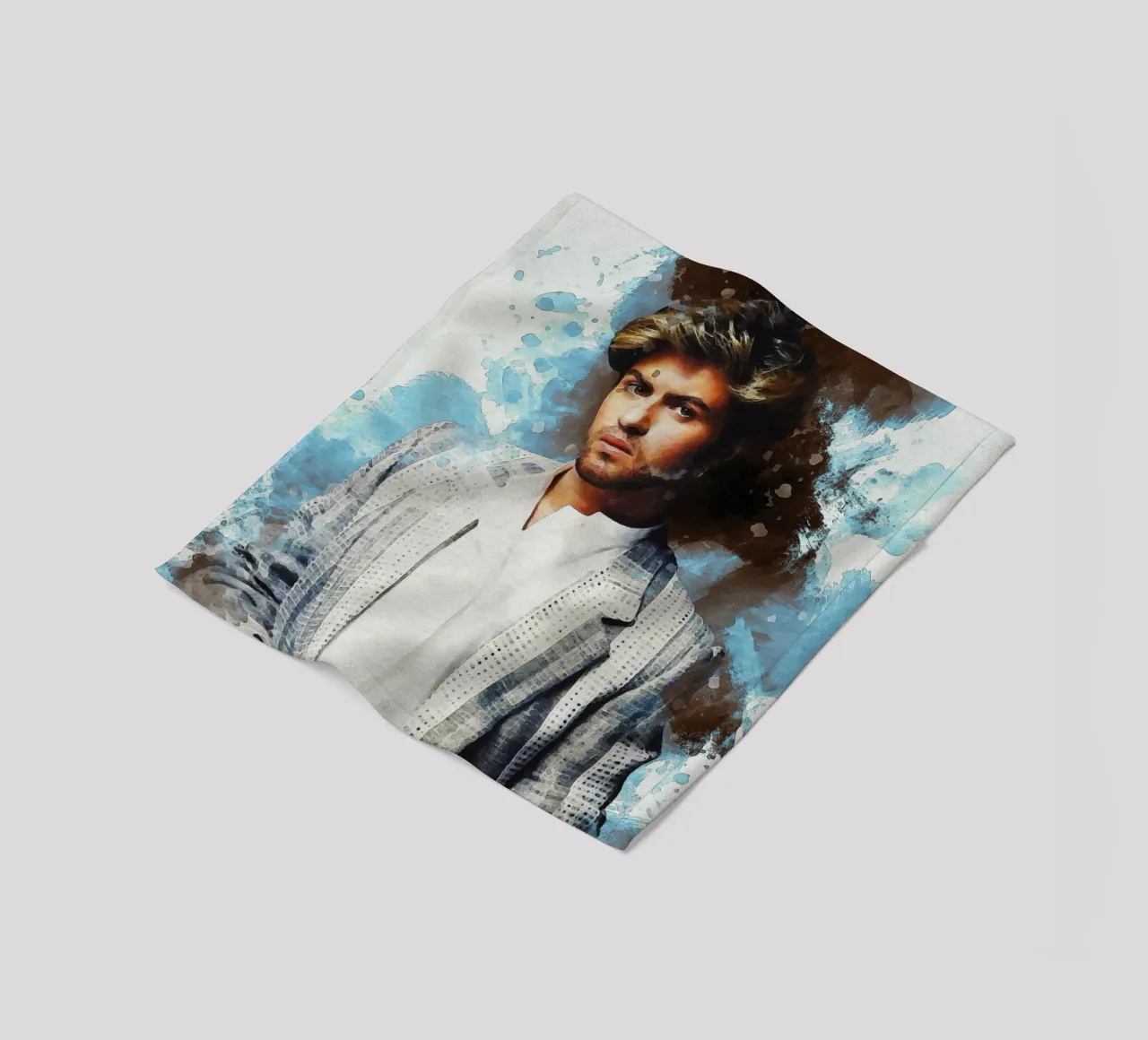Smudge of Portrait George Michael Fleecedecke von Gunawan Rb