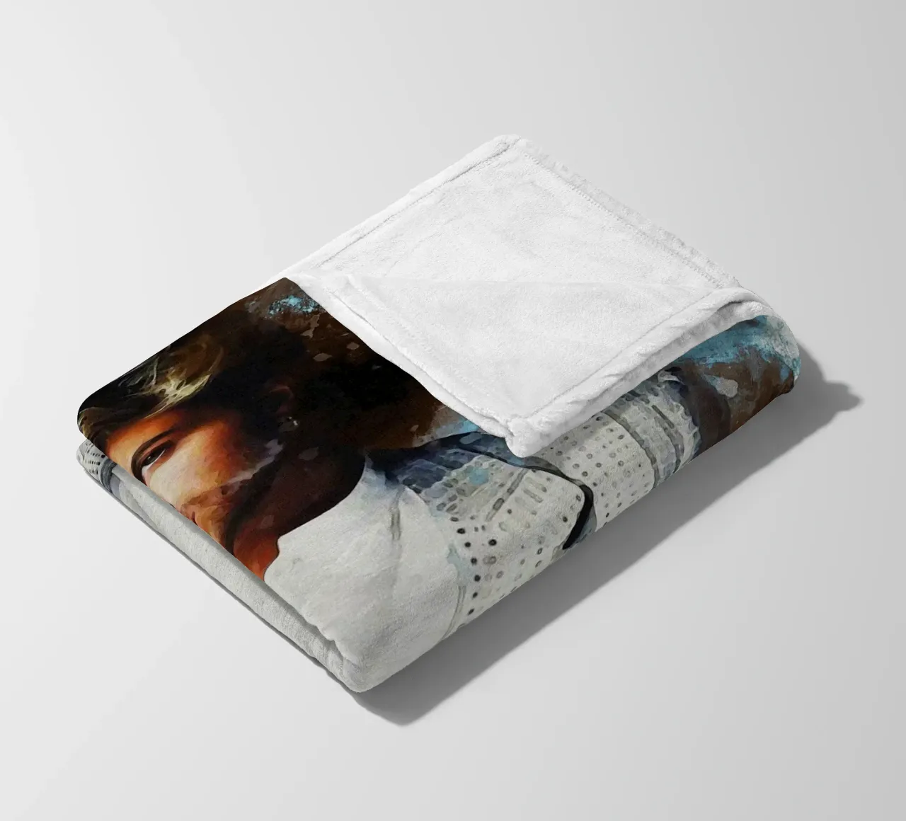 Smudge of Portrait George Michael Fleecedecke von Gunawan Rb