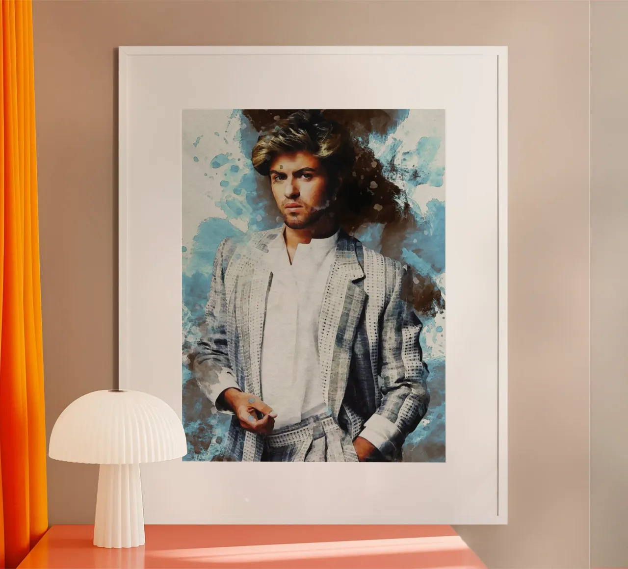 Smudge of Portrait George Michael Hahnemühle von Gunawan Rb