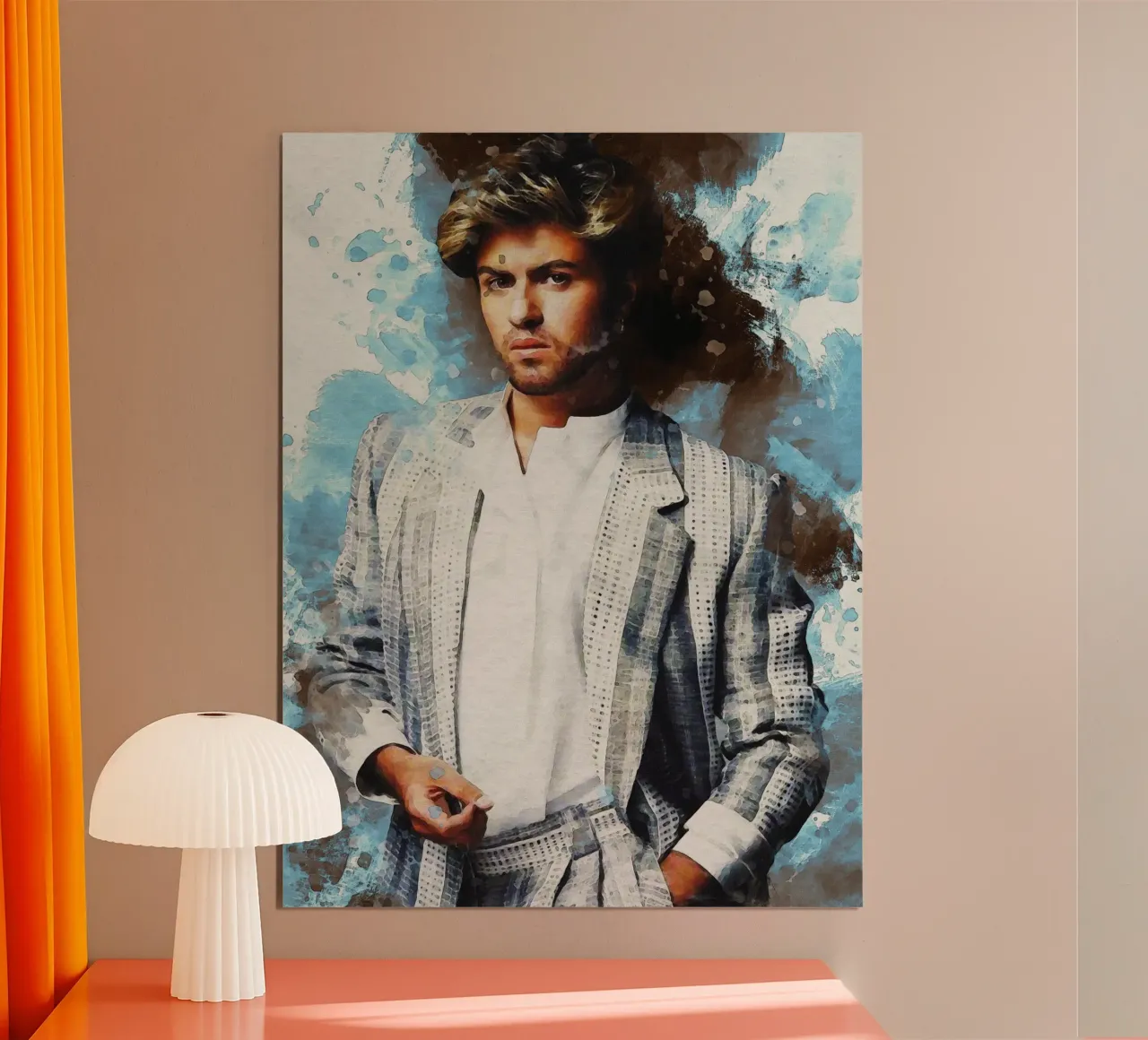 Smudge of Portrait George Michael Hahnemühle von Gunawan Rb