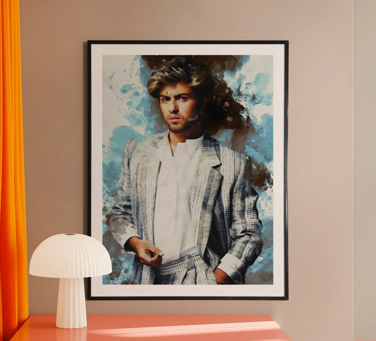 Smudge of Portrait George Michael Hahnemühle von Gunawan Rb