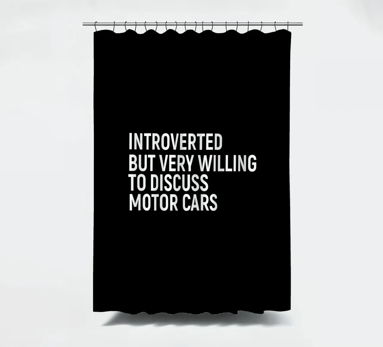 Introverted but very willing to discuss motor cars tenda da doccia da happieeagle