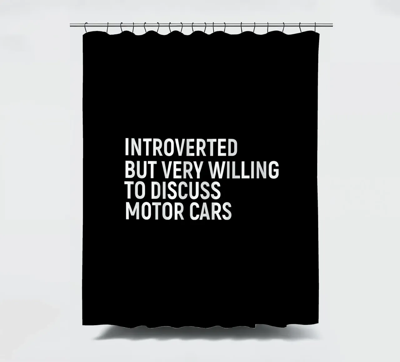 Introverted but very willing to discuss motor cars tenda da doccia da happieeagle