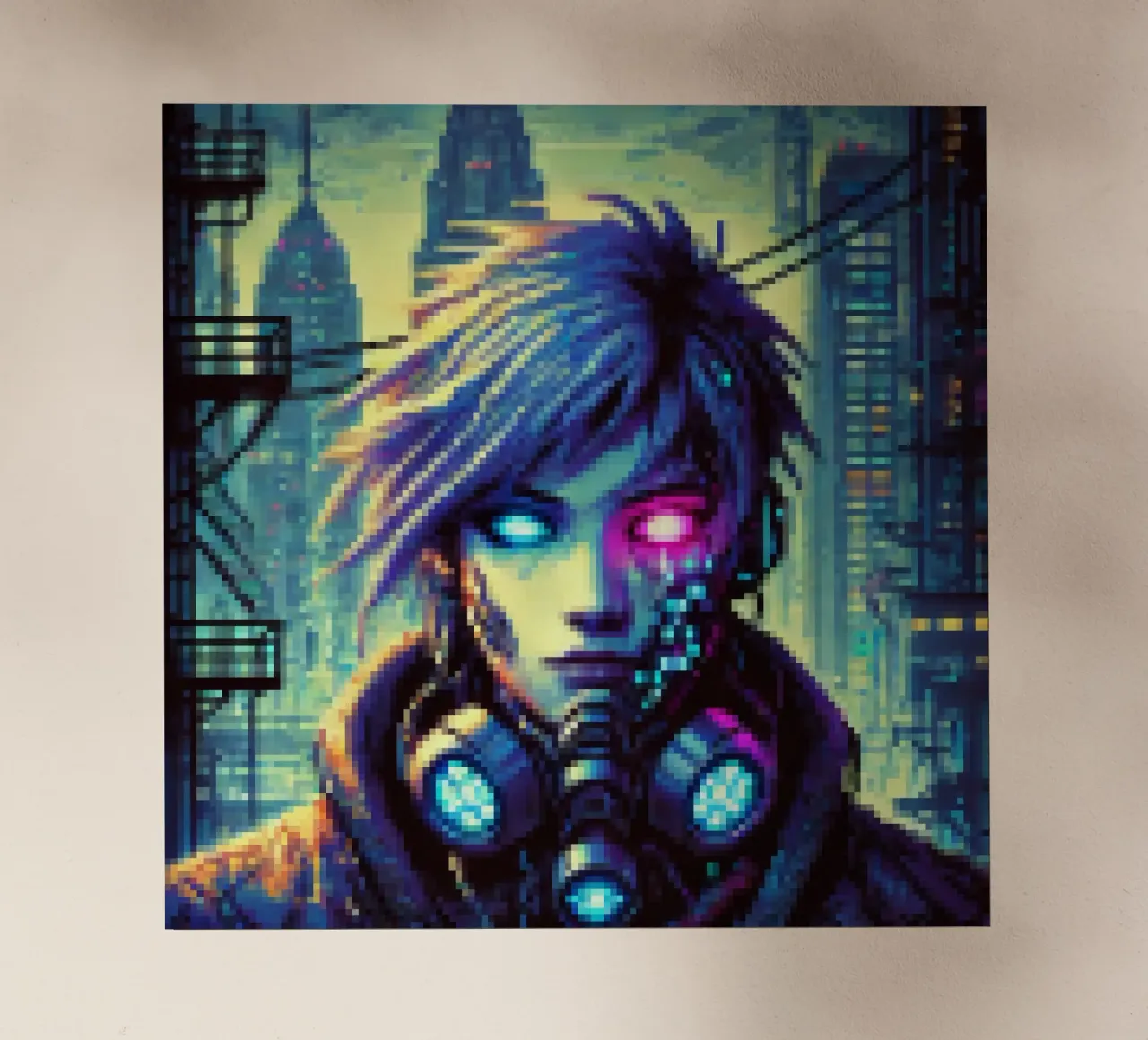 Cyberpunk - Pixelart pellicola backlit da pixelart