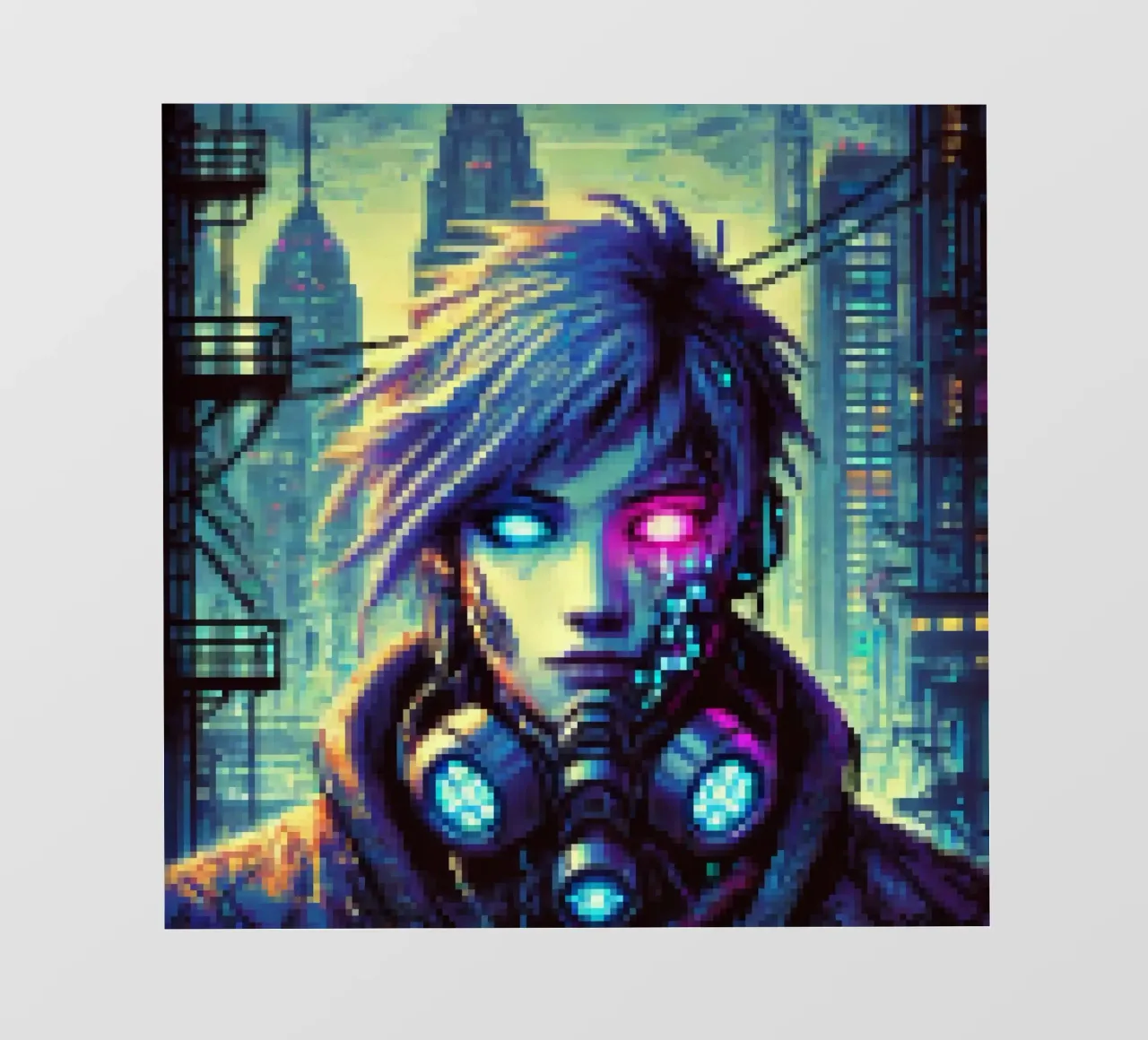 Cyberpunk - Pixelart pellicola backlit da pixelart
