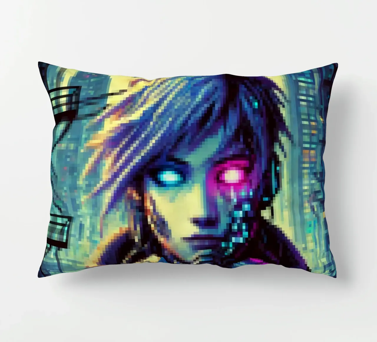 Cyberpunk - Pixelart cuscino da pixelart