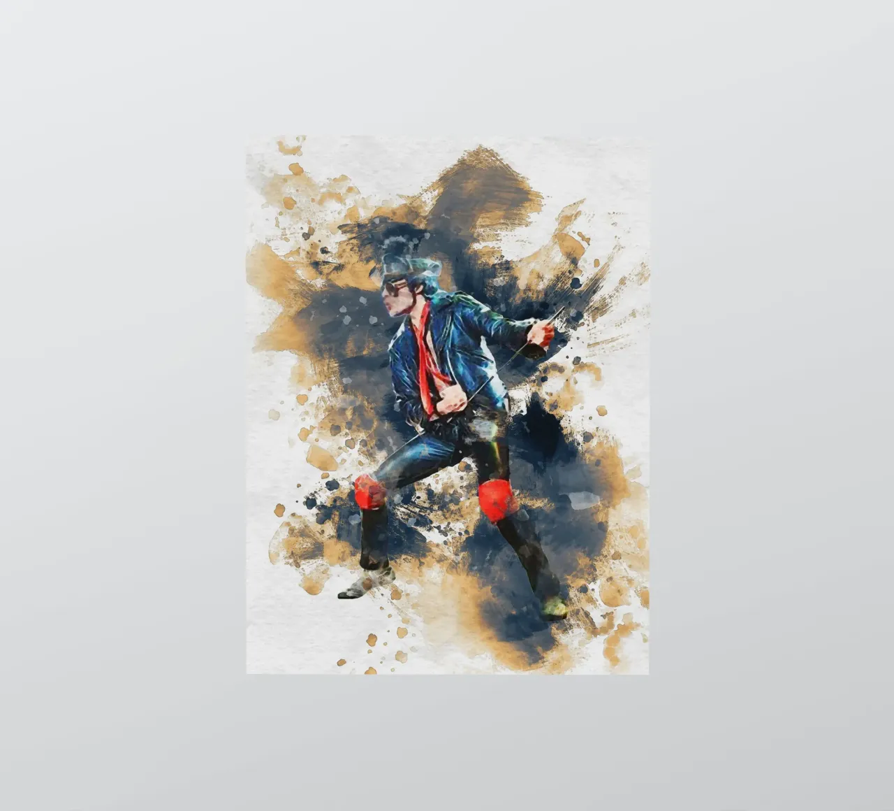 Smudge Porträt Freddie Mercury Sticker von Gunawan Rb