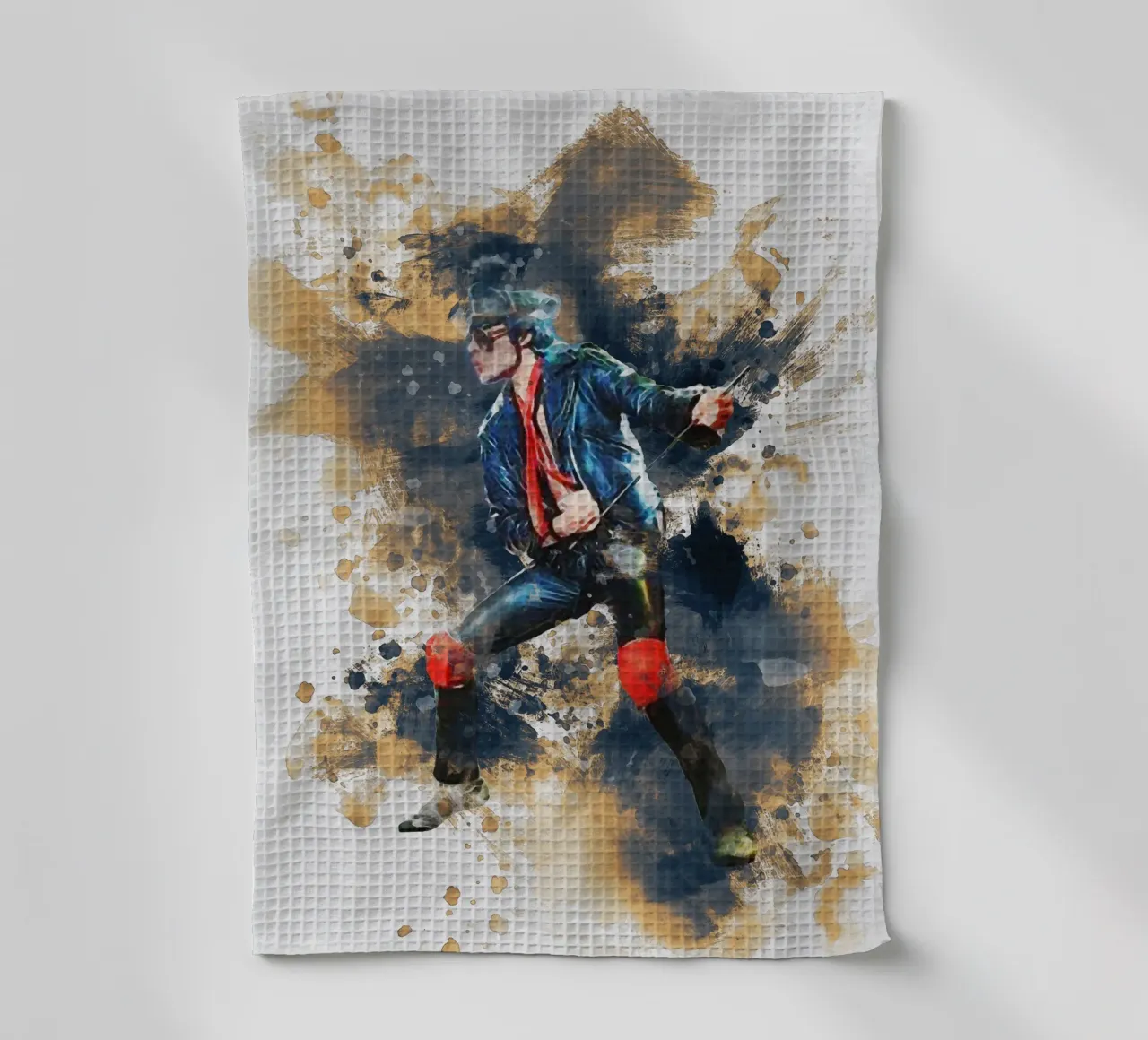Smudge Portrait Freddie Mercury torchon de Gunawan Rb