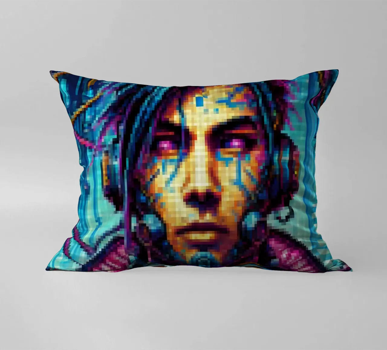 Cyberpunk - Pixelart cuscino da pixelart