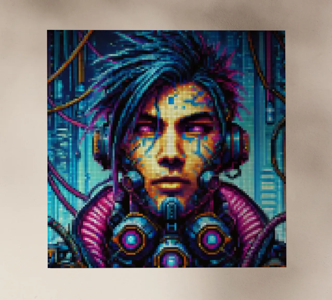 Cyberpunk - Pixelart pellicola backlit da pixelart
