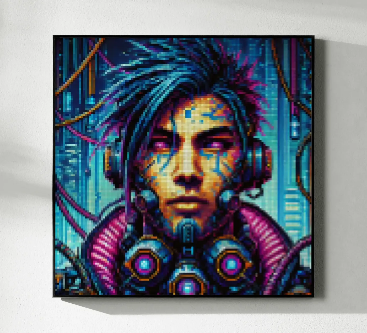 Cyberpunk - Pixelart plexiglass da pixelart