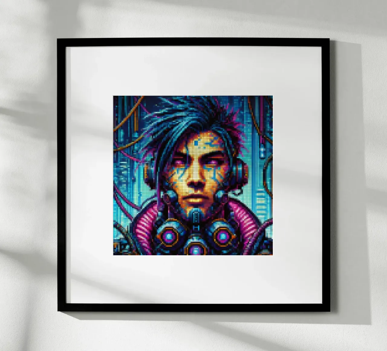 Cyberpunk - Pixelart carta hahnemühle da pixelart