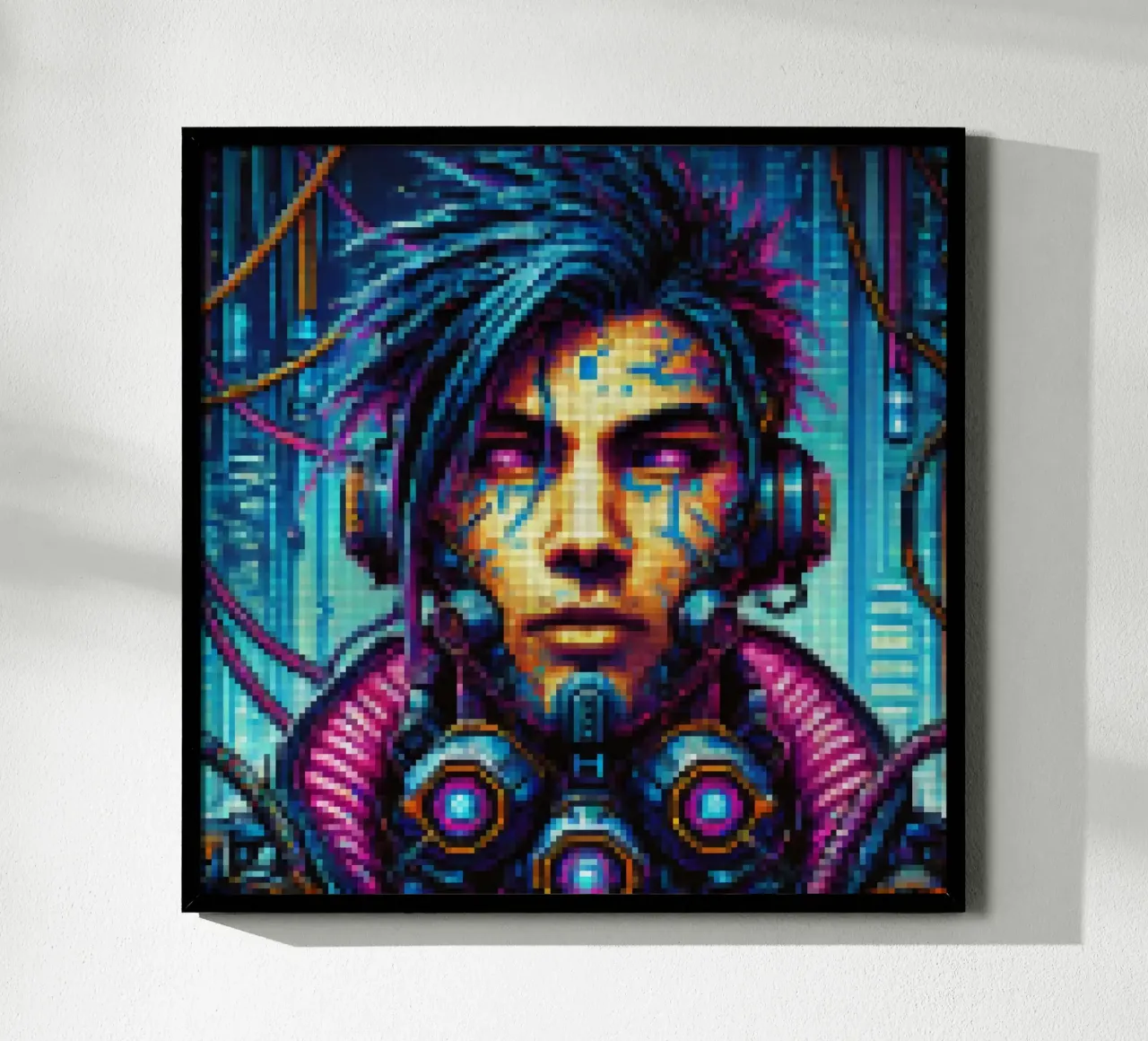 Cyberpunk - Pixelart carta hahnemühle da pixelart