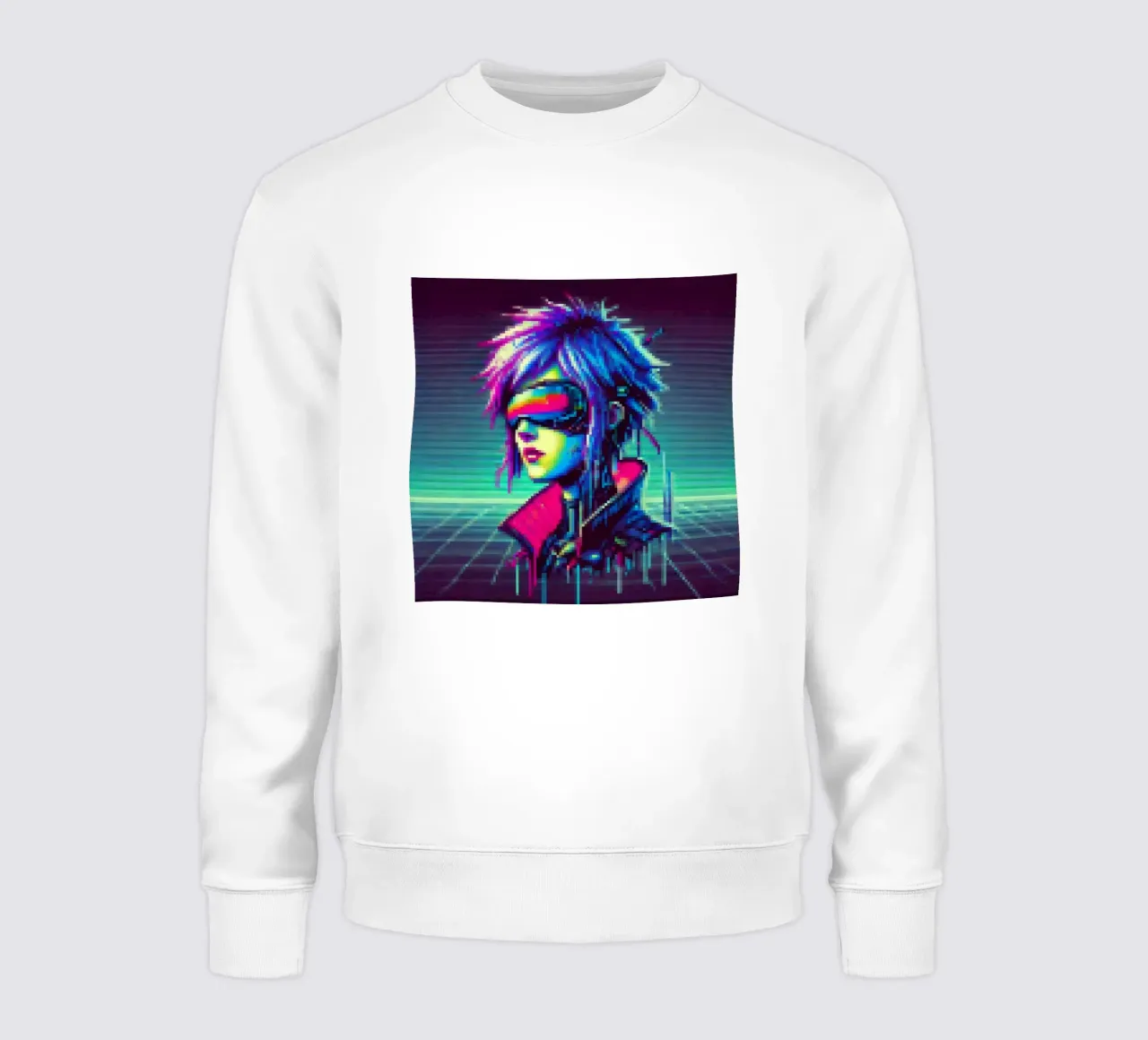 Cyberpunk - Pixelart felpa da pixelart